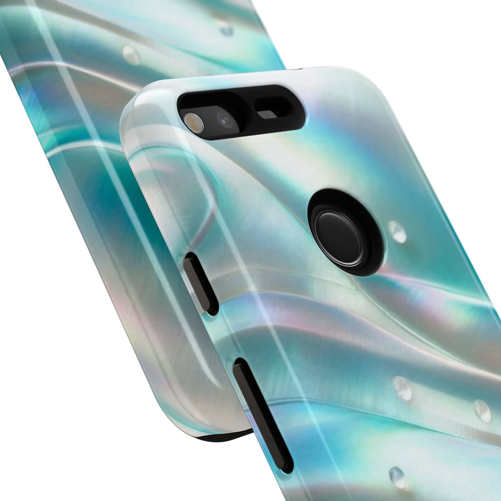 Iridescent Pearl Wave phone case | Tough Cases Printify