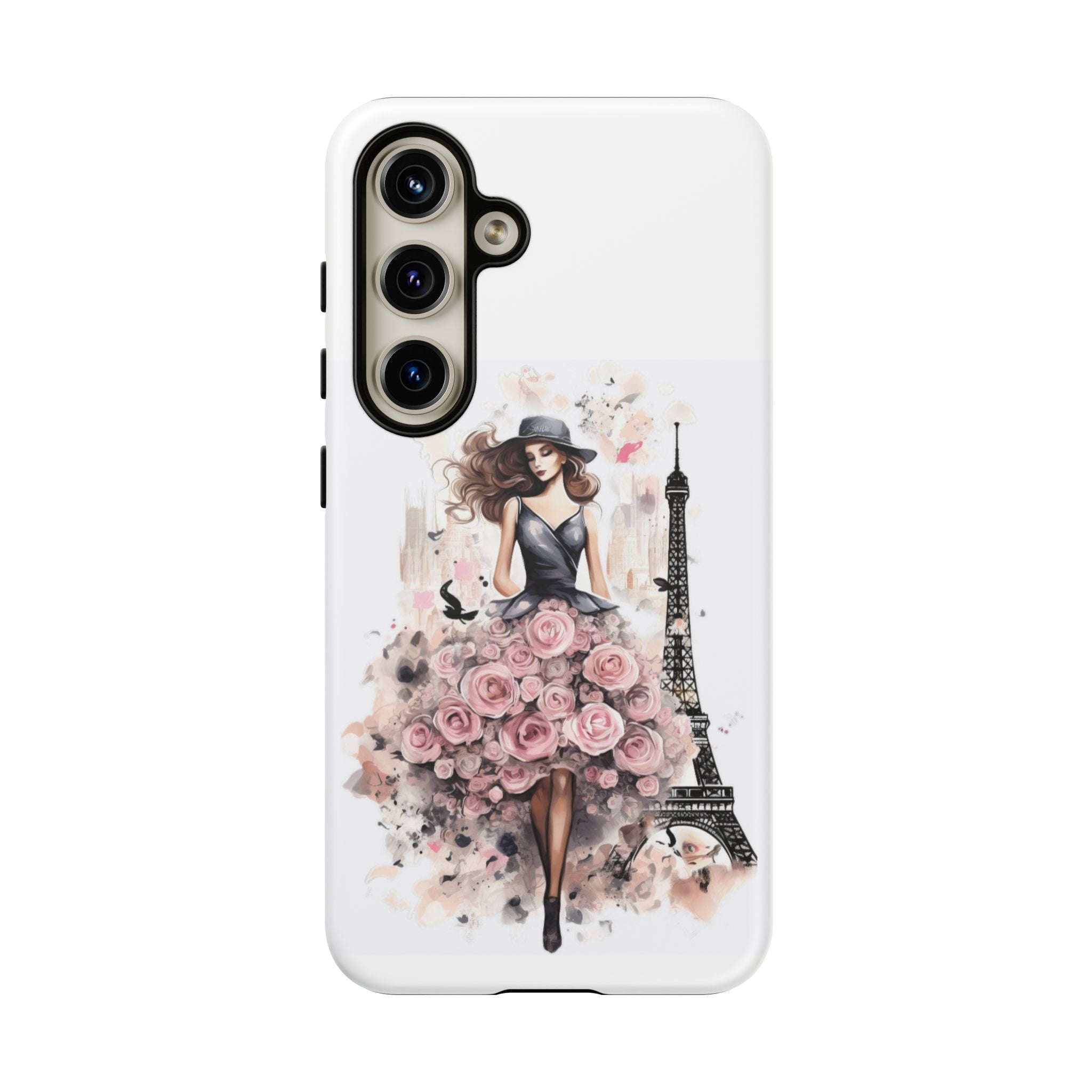 Parisian Rose Dress phone case | iPhone & Samsung slim protective case Printify