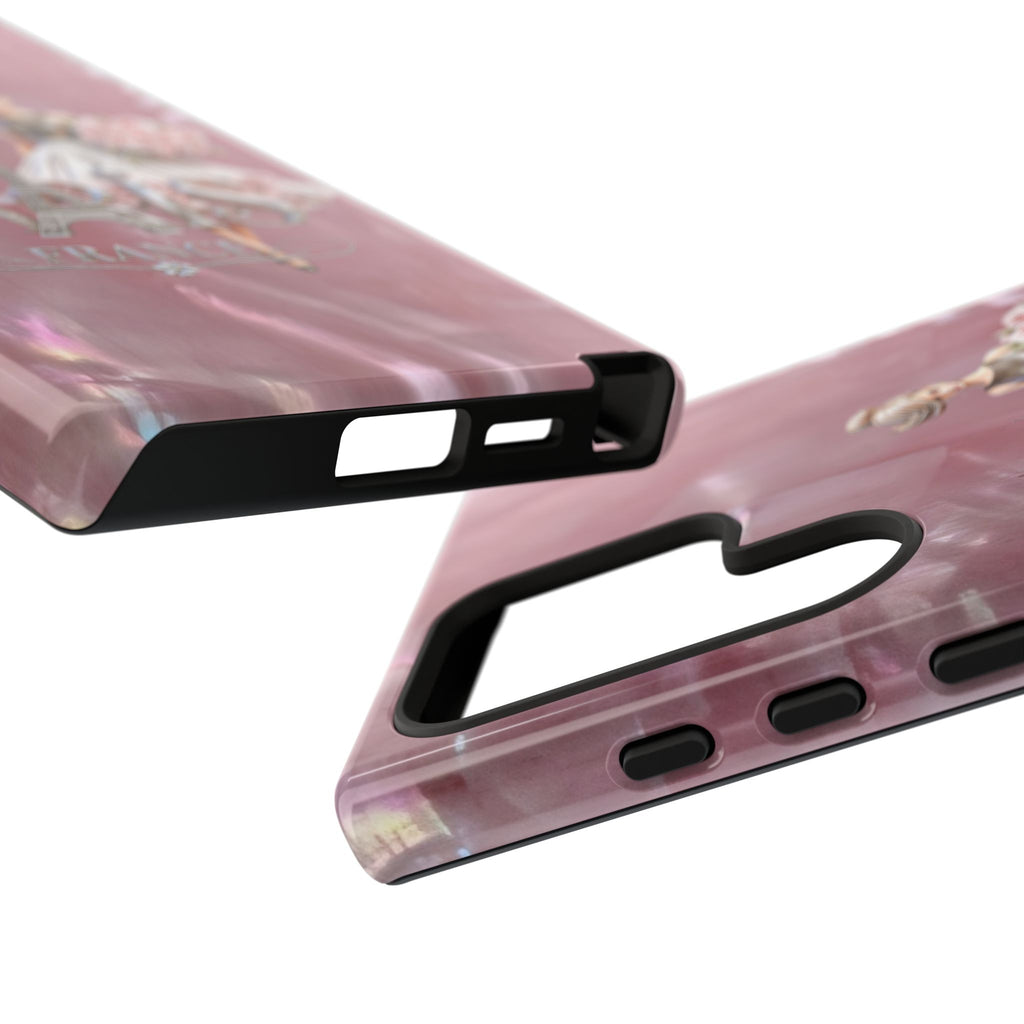 Paris Floral Phone Case - Pink Eiffel Tower Fashion Girl Tough Case Printify