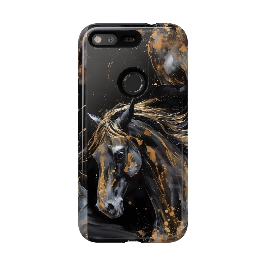 Golden Paint Horse Phone Case | Tough Case Printify