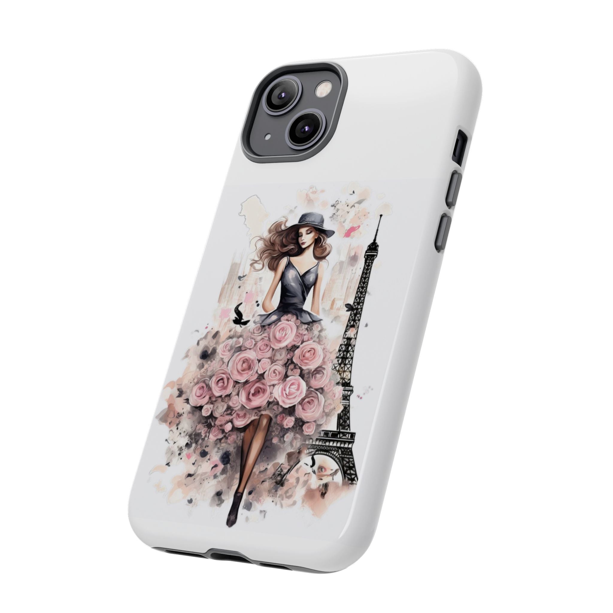 Parisian Rose Dress phone case | iPhone & Samsung slim protective case Printify