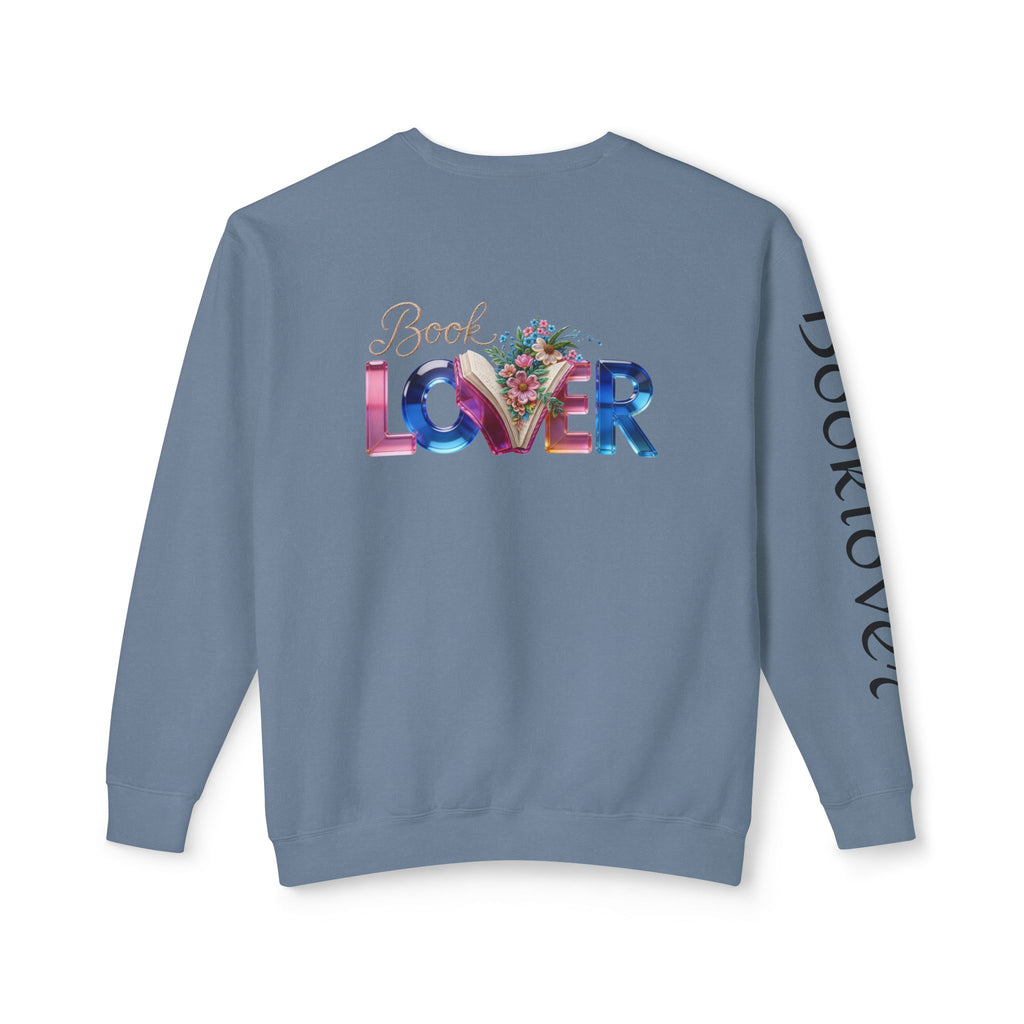 Book Lover Sweatshirt —  Typography Bookworm Pullover Printify