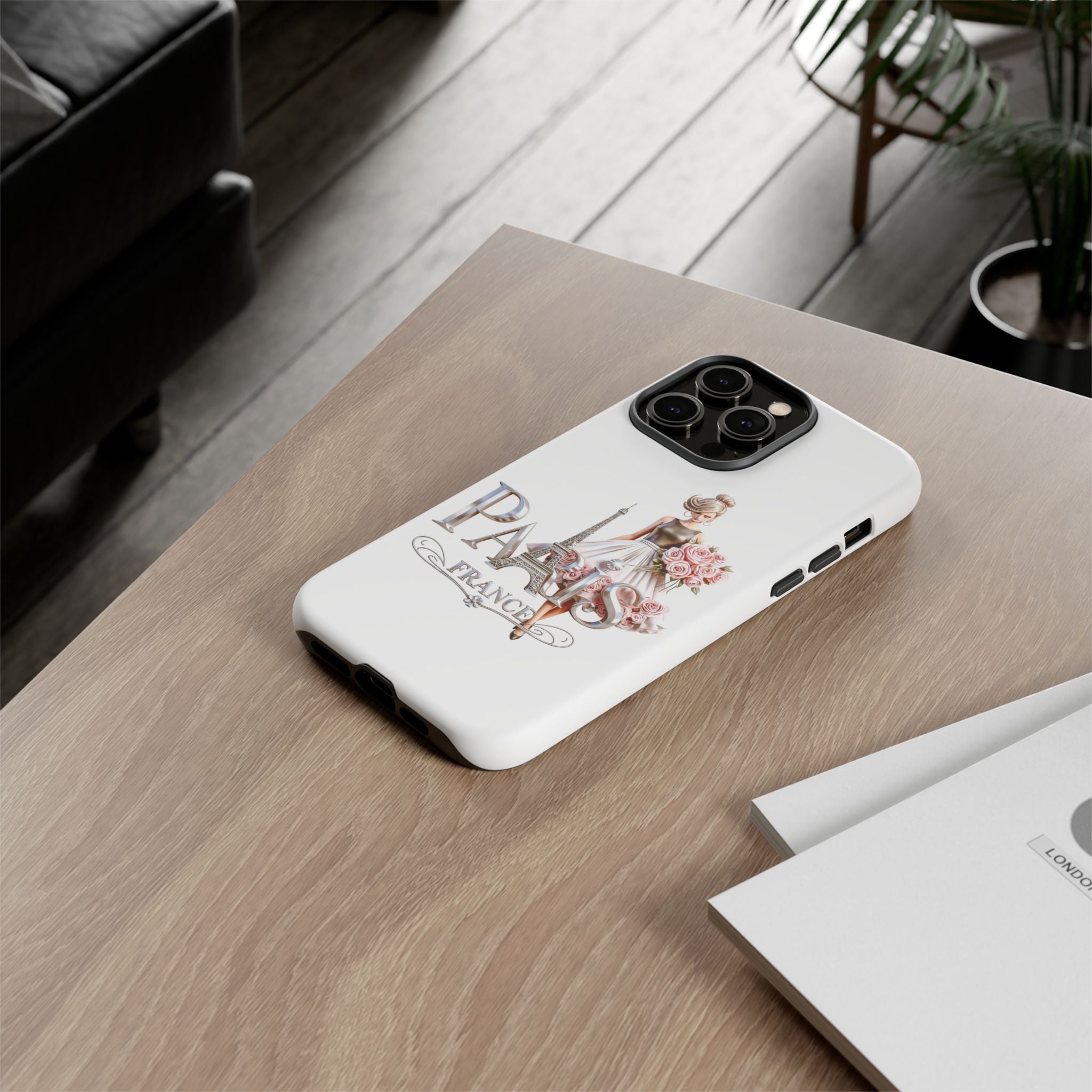 Phone Case | Eiffel Tower Floral Fashion Design Printify