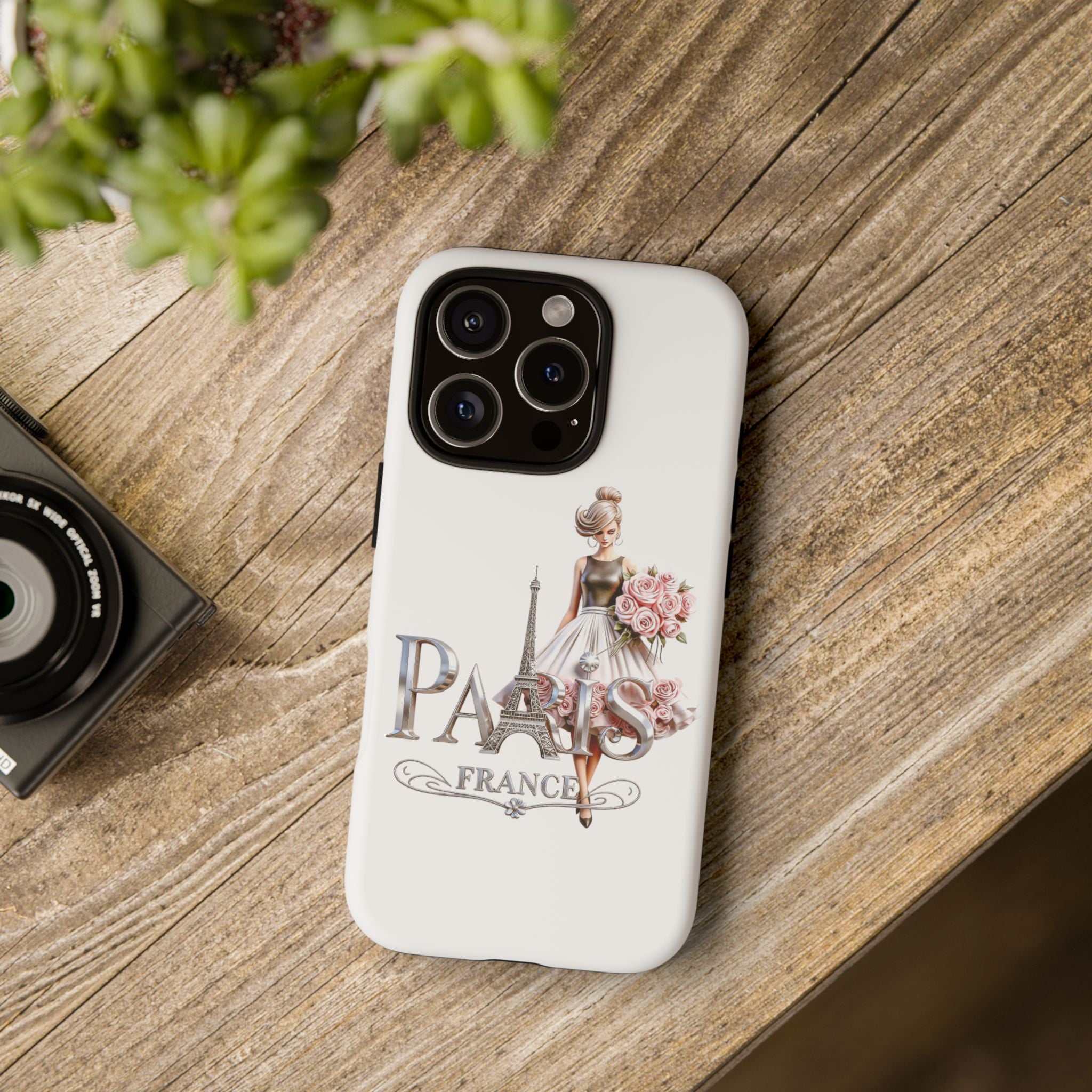 Phone Case | Eiffel Tower Floral Fashion Design Printify