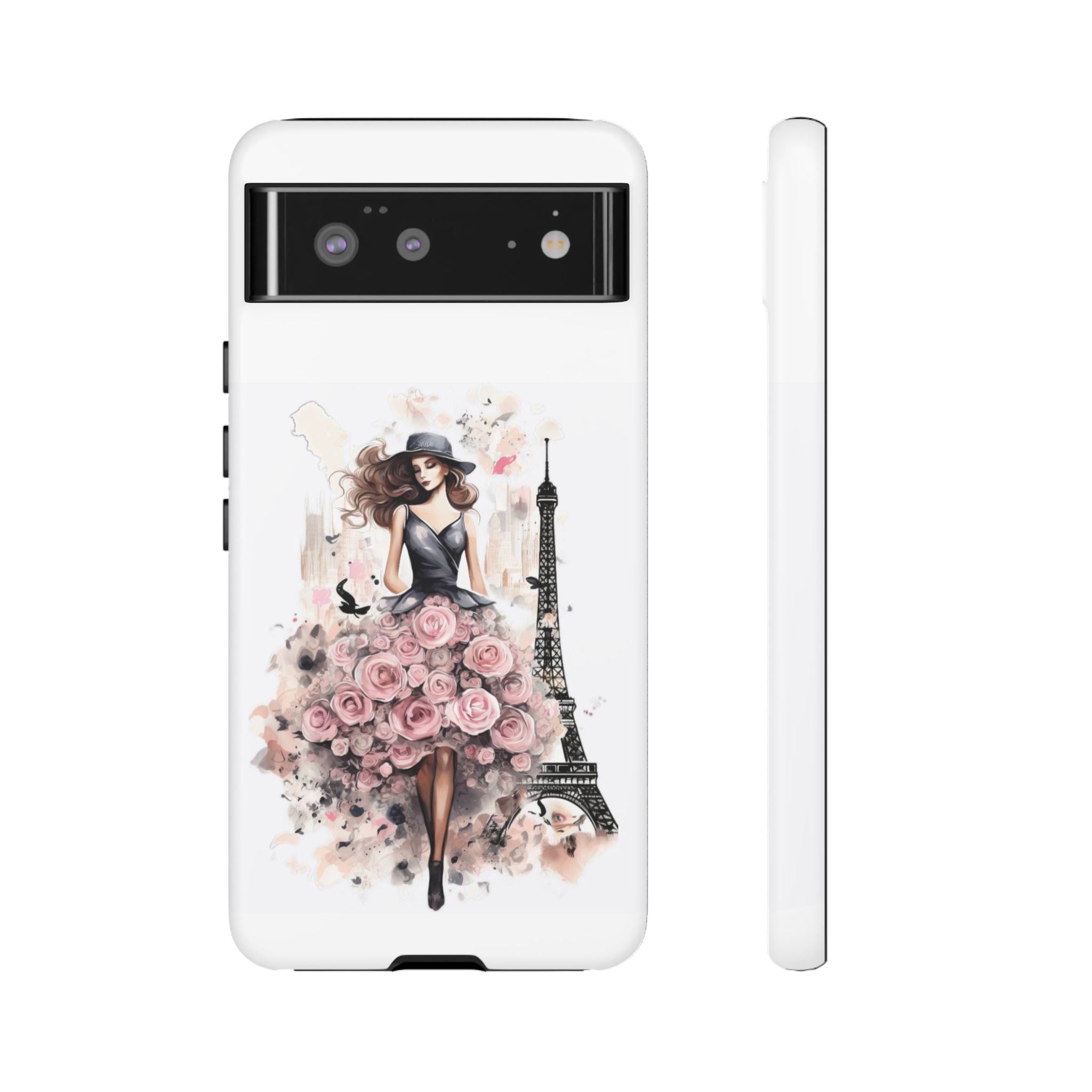 Parisian Rose Dress phone case | iPhone & Samsung slim protective case Printify