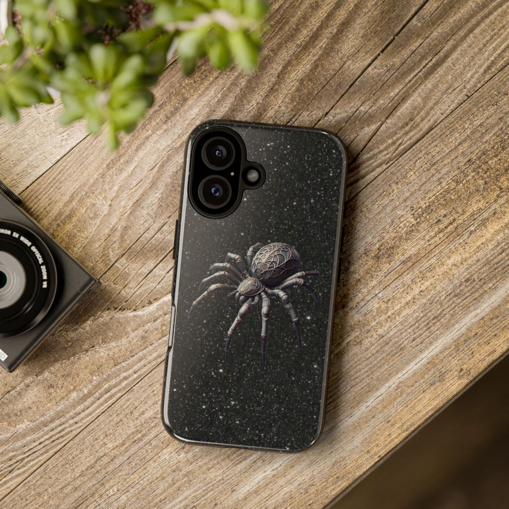 Spider Night Tough Phone Case — Dark Space Tarantula iPhone Cover Printify