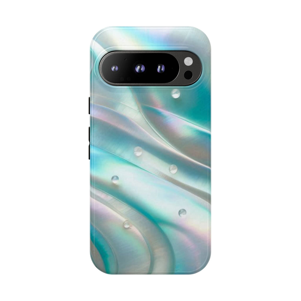 Iridescent Pearl Wave phone case | Tough Cases Printify