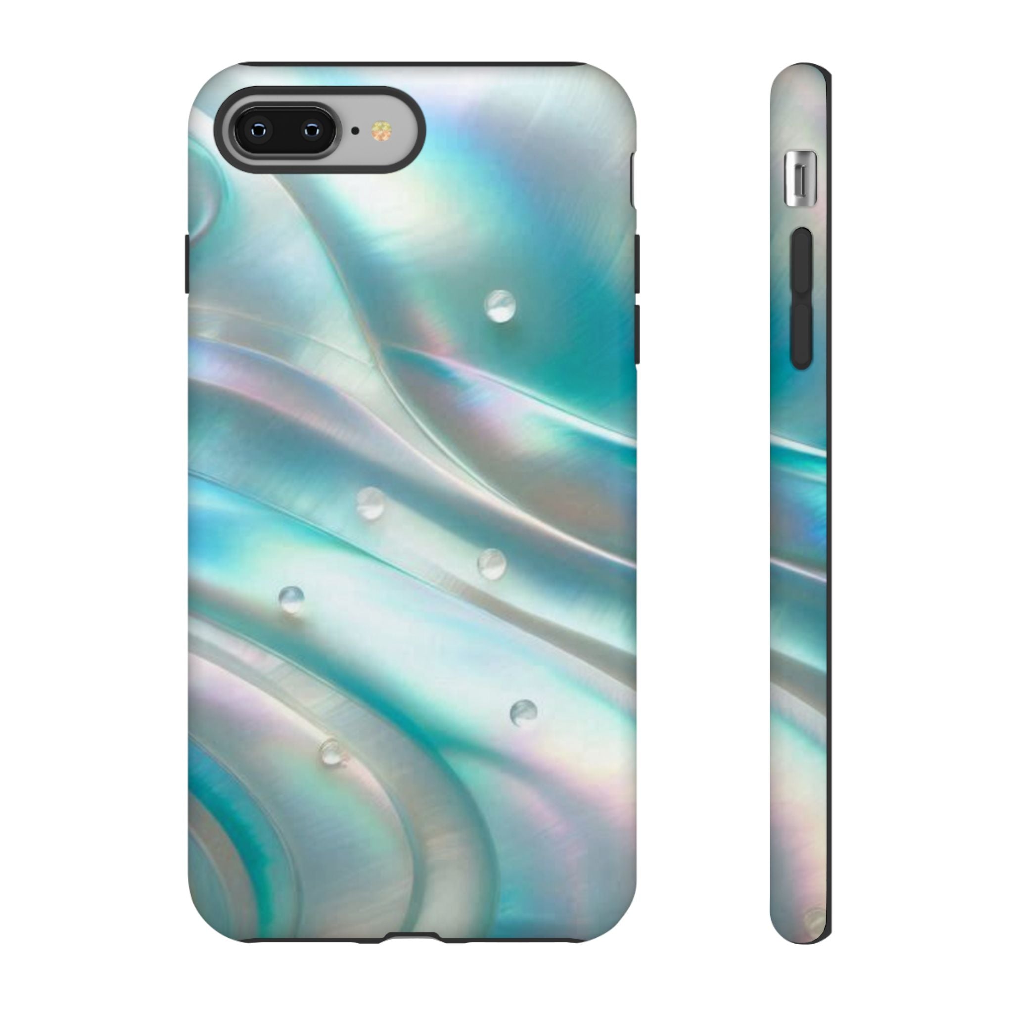 Iridescent Pearl Wave phone case | Tough Cases Printify