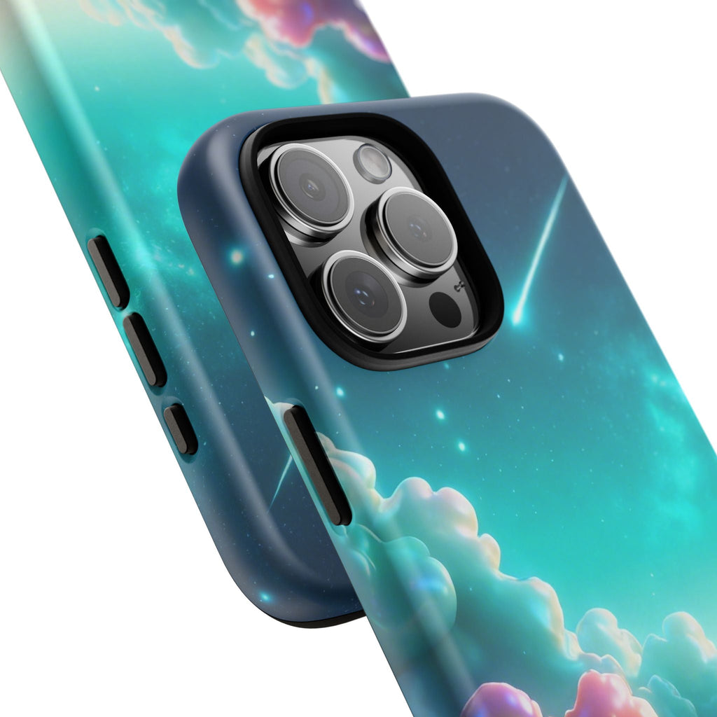 Dreamy Pastel Clouds with Shooting Star phone case Printify