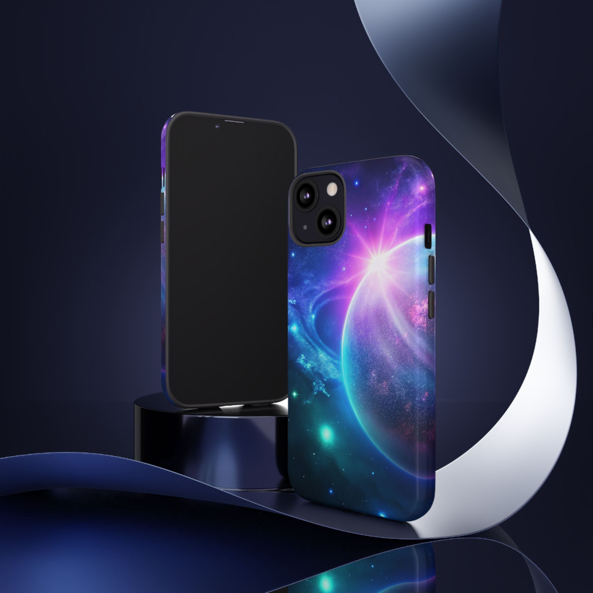 Galaxy Nebula Space Phone Case | Planet Sparkle Tough Case Printify