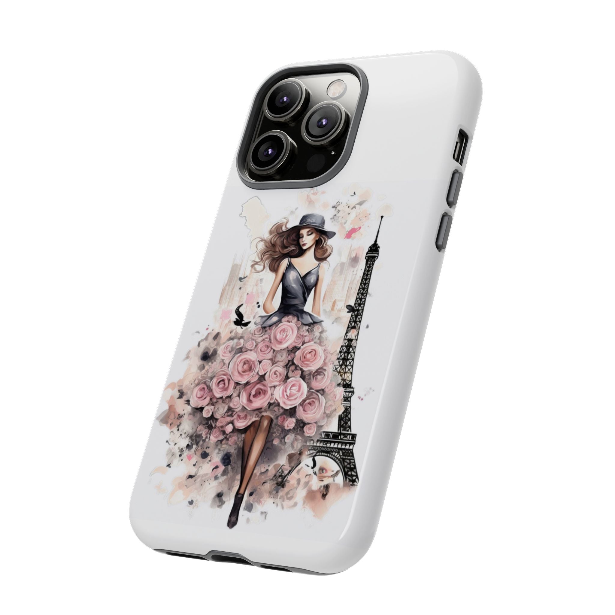 Parisian Rose Dress phone case | iPhone & Samsung slim protective case Printify