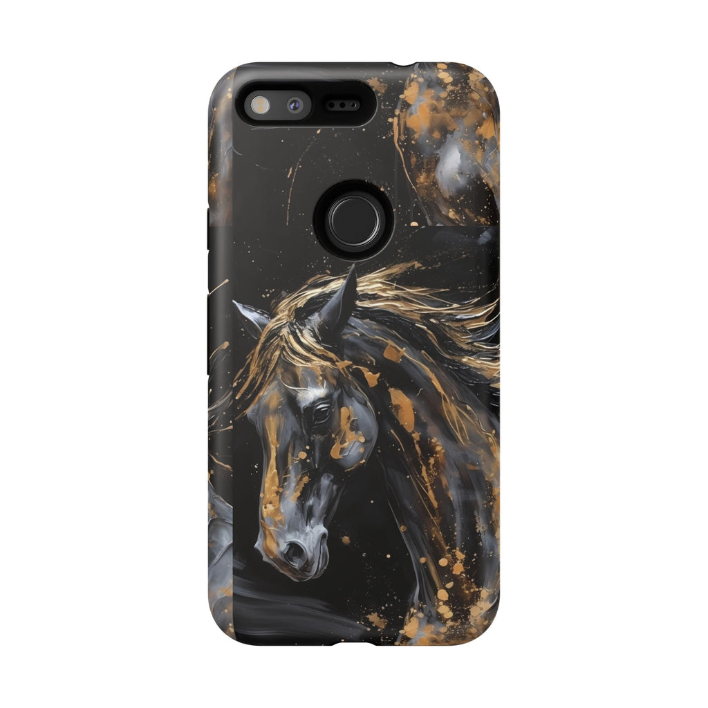 Golden Paint Horse Phone Case | Tough Case Printify