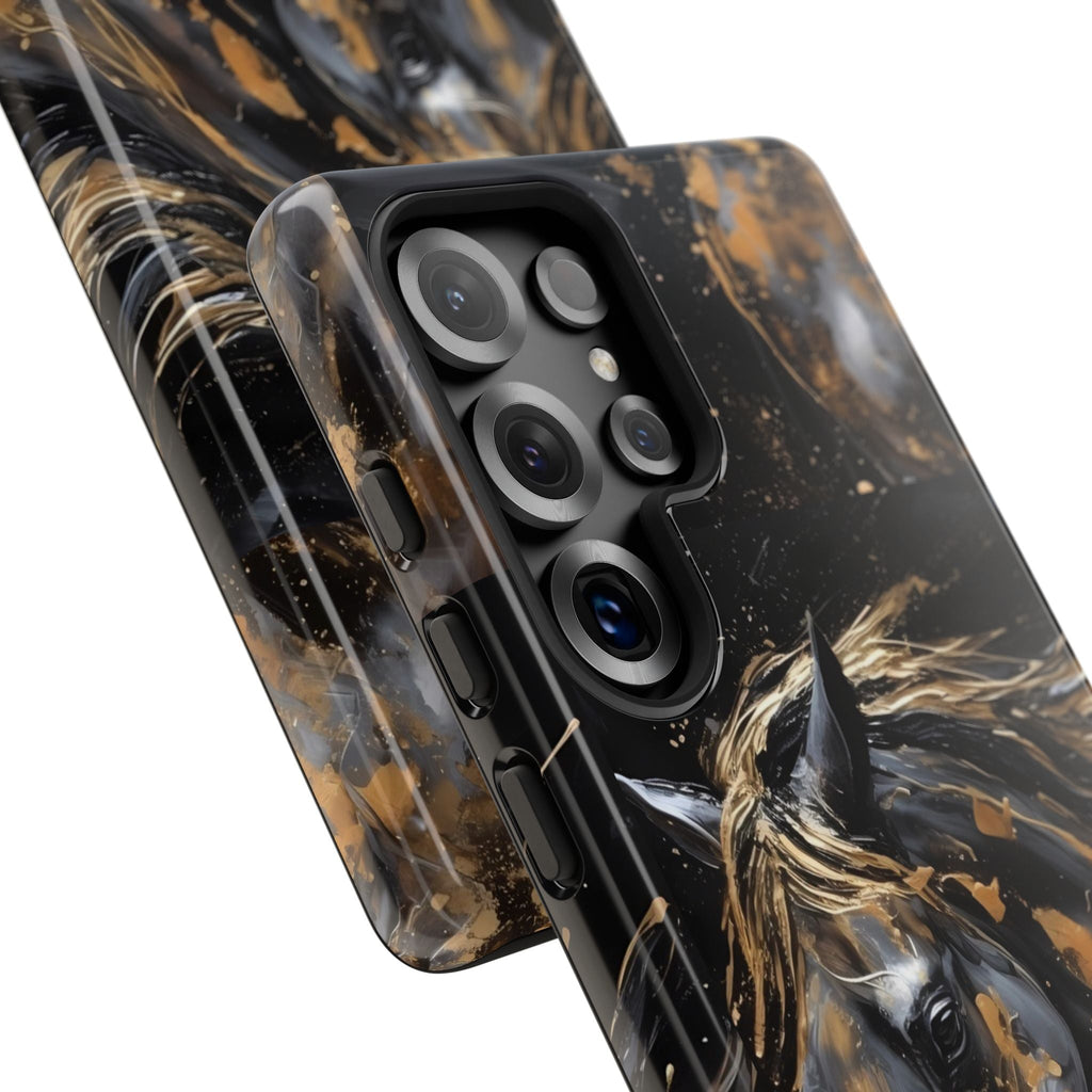 Golden Paint Horse Phone Case | Tough Case Printify