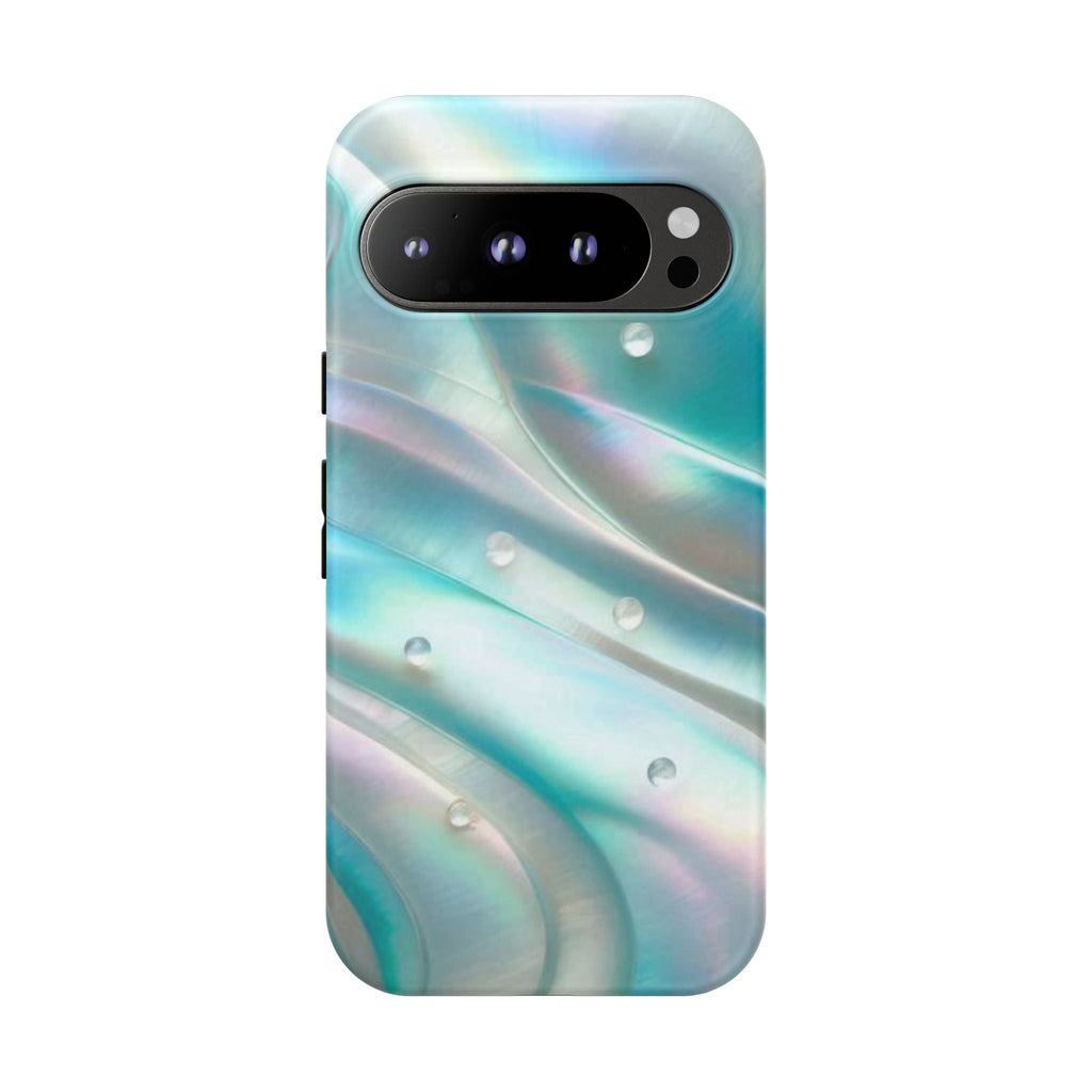 Iridescent Pearl Wave phone case | Tough Cases Printify