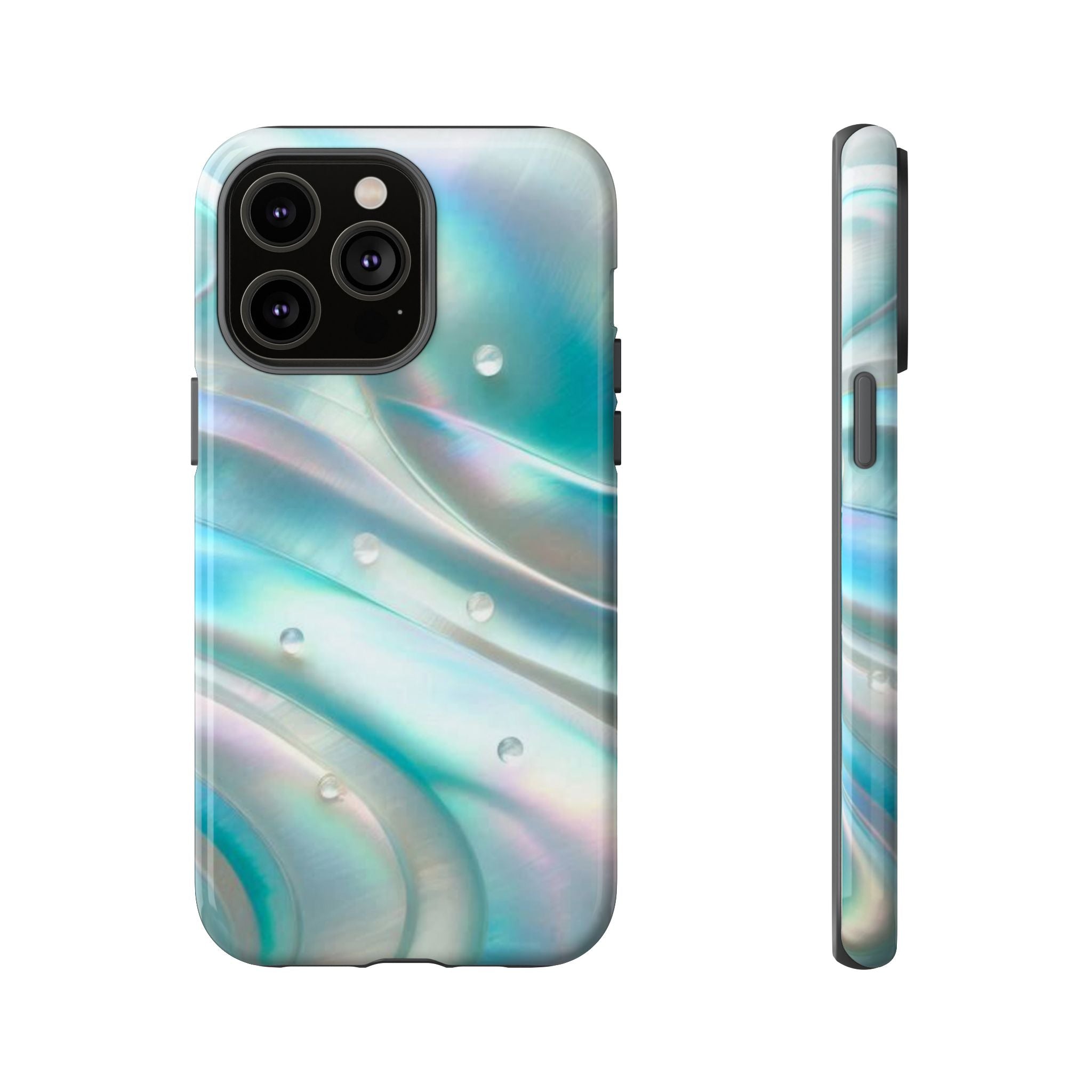 Iridescent Pearl Wave phone case | Tough Cases Printify