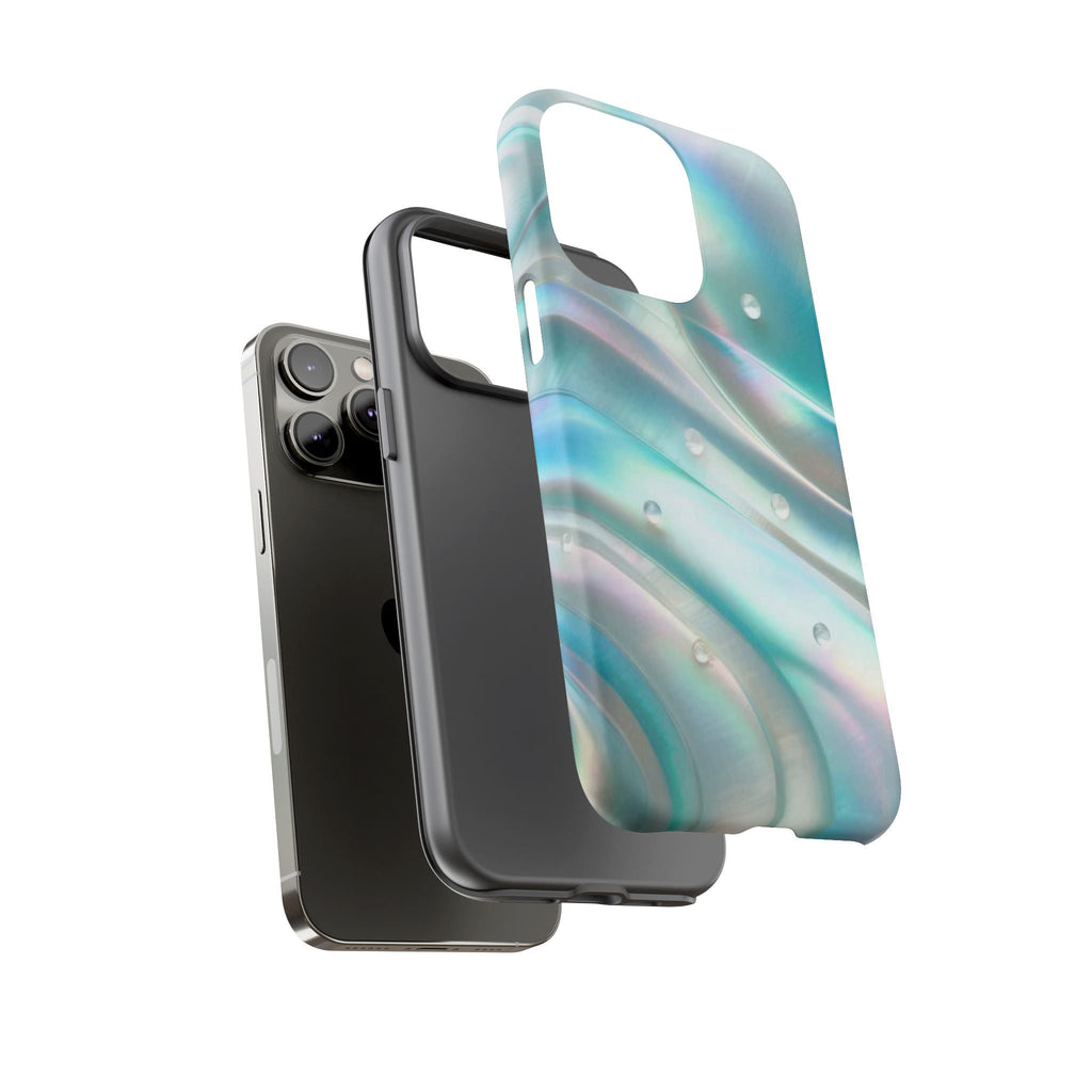 Iridescent Pearl Wave phone case | Tough Cases Printify