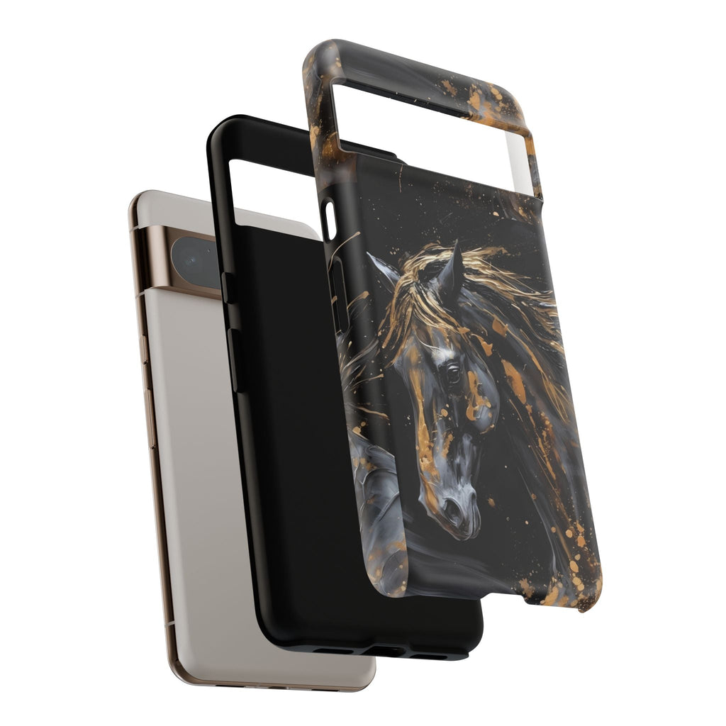 Golden Paint Horse Phone Case | Tough Case Printify