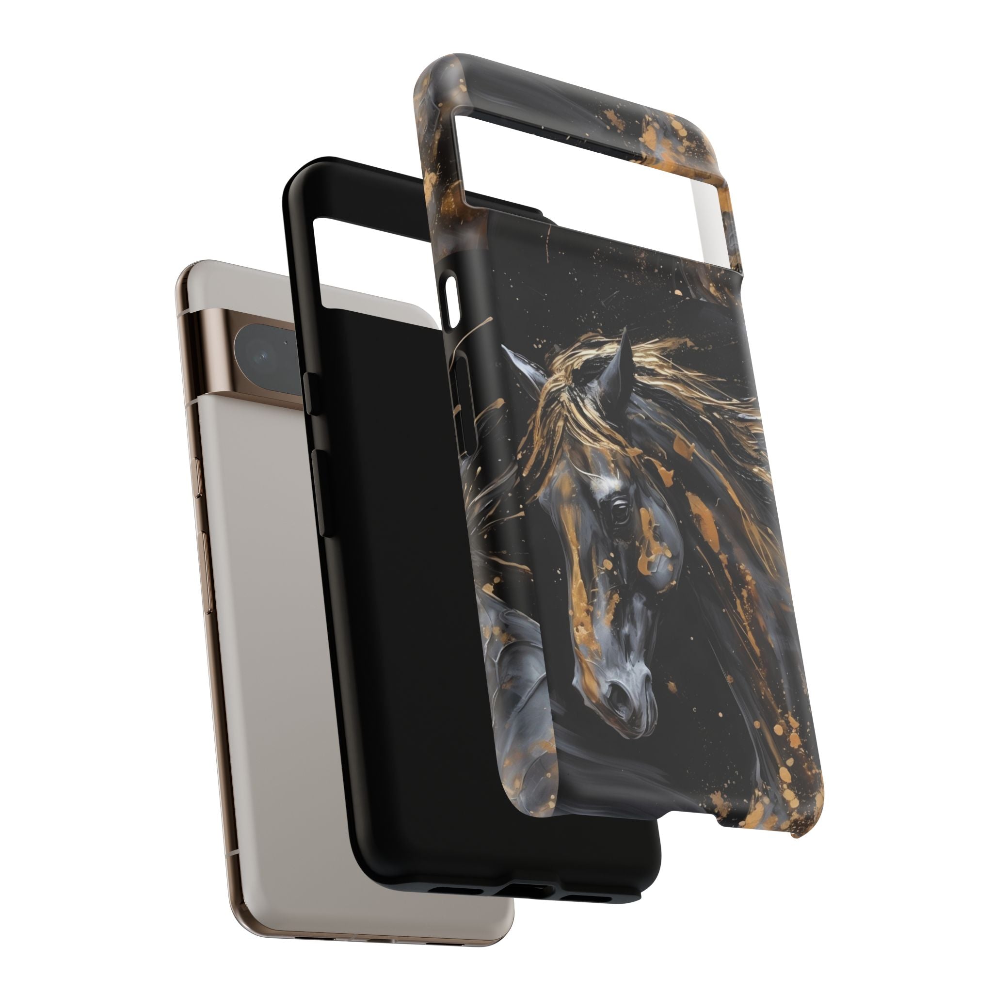 Golden Paint Horse Phone Case | Tough Case Printify