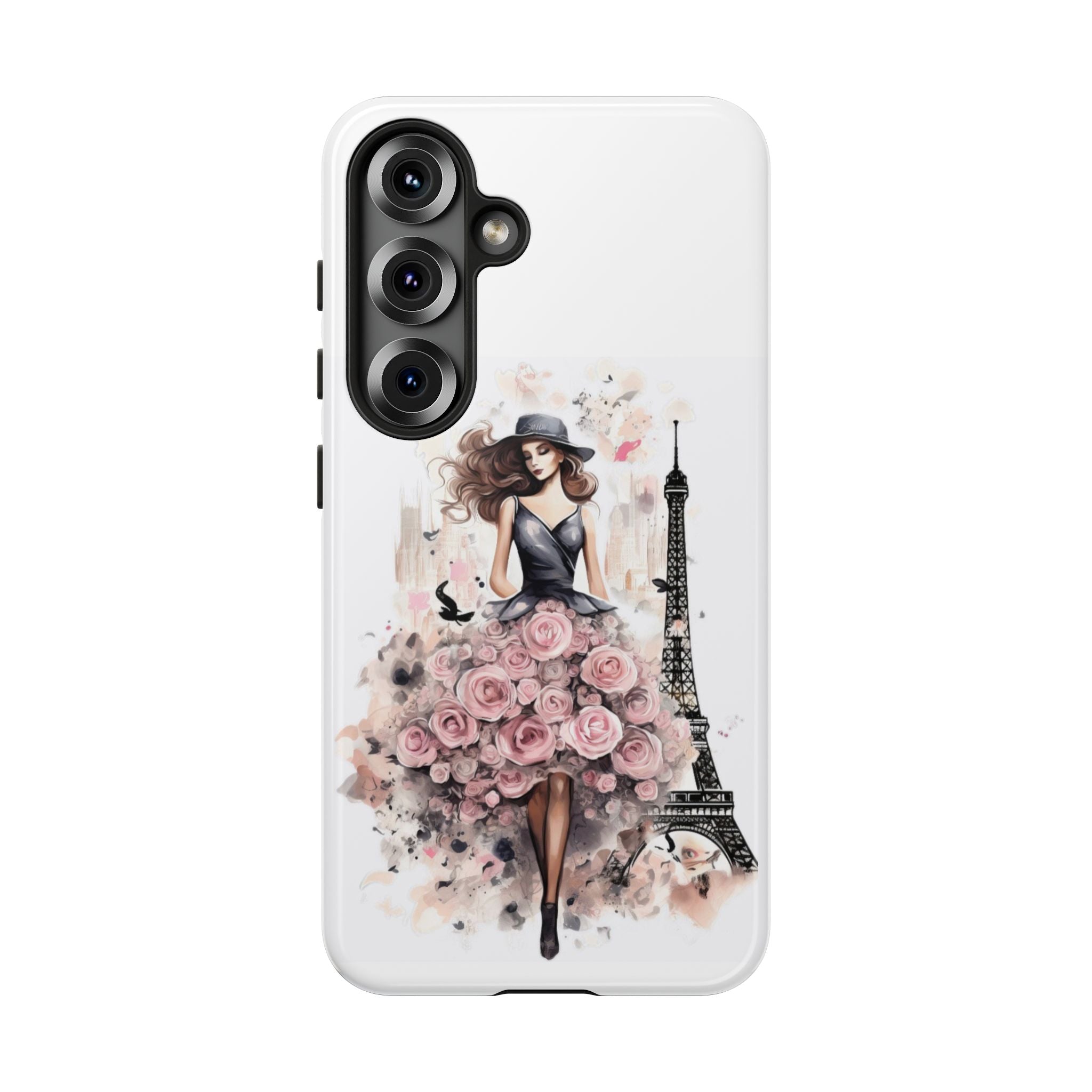 Parisian Rose Dress phone case | iPhone & Samsung slim protective case Printify
