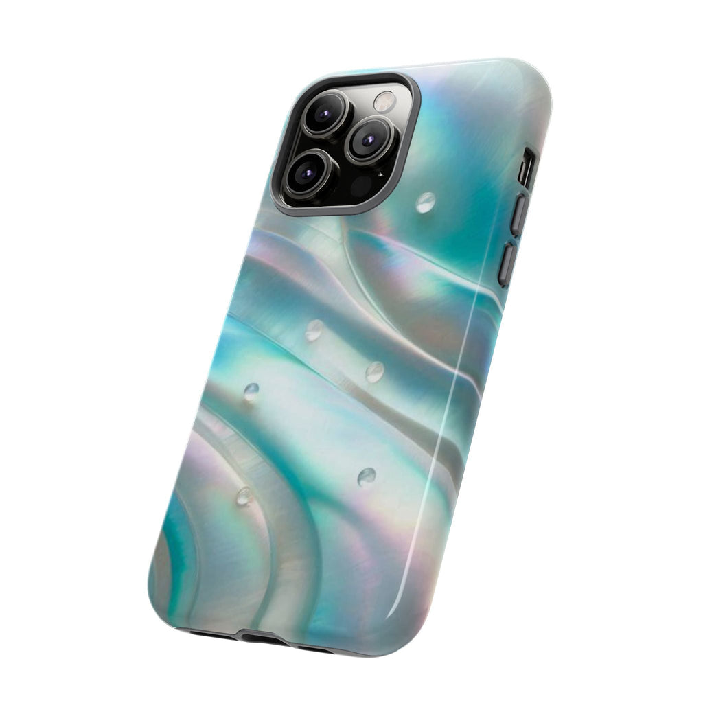 Iridescent Pearl Wave phone case | Tough Cases Printify