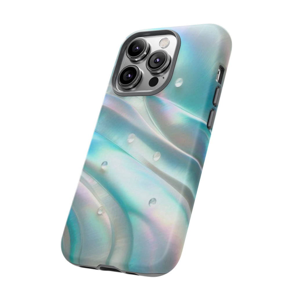 Iridescent Pearl Wave phone case | Tough Cases Printify