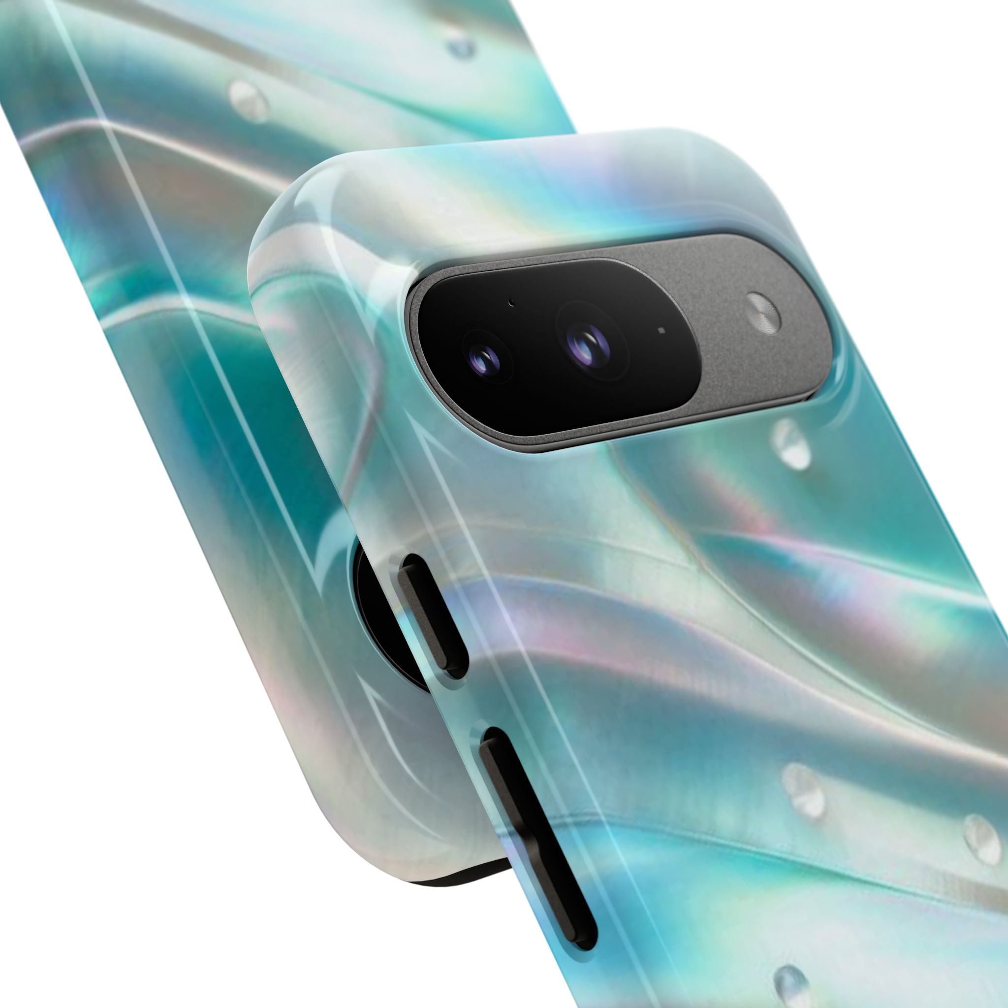 Iridescent Pearl Wave phone case | Tough Cases Printify