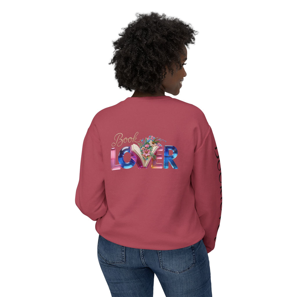 Book Lover Sweatshirt —  Typography Bookworm Pullover Printify