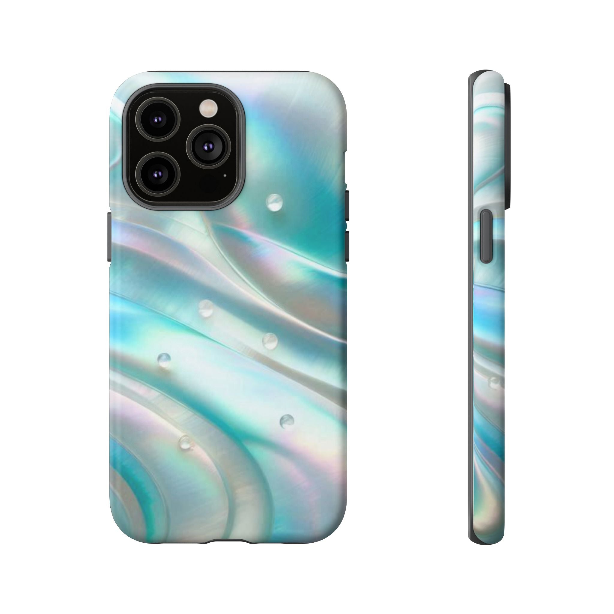 Iridescent Pearl Wave phone case | Tough Cases Printify