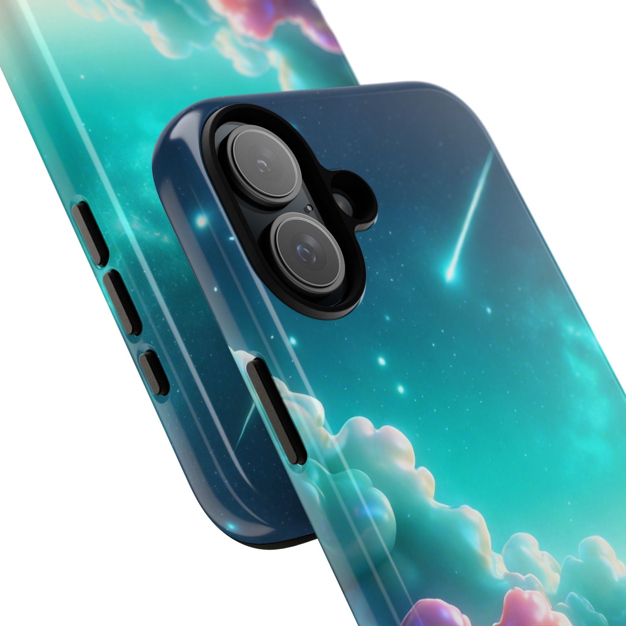 Dreamy Pastel Clouds with Shooting Star phone case Printify