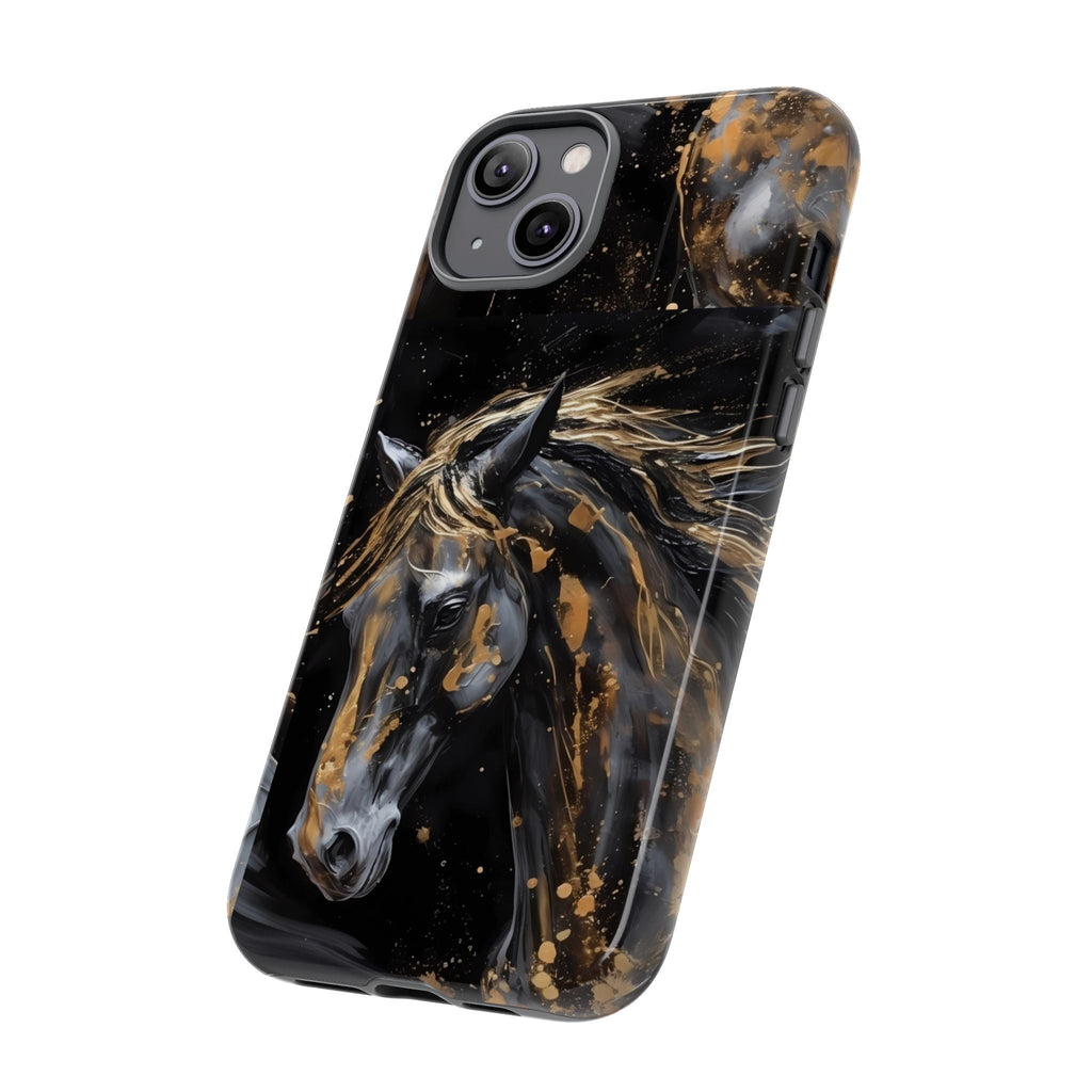 Golden Paint Horse Phone Case | Tough Case Printify