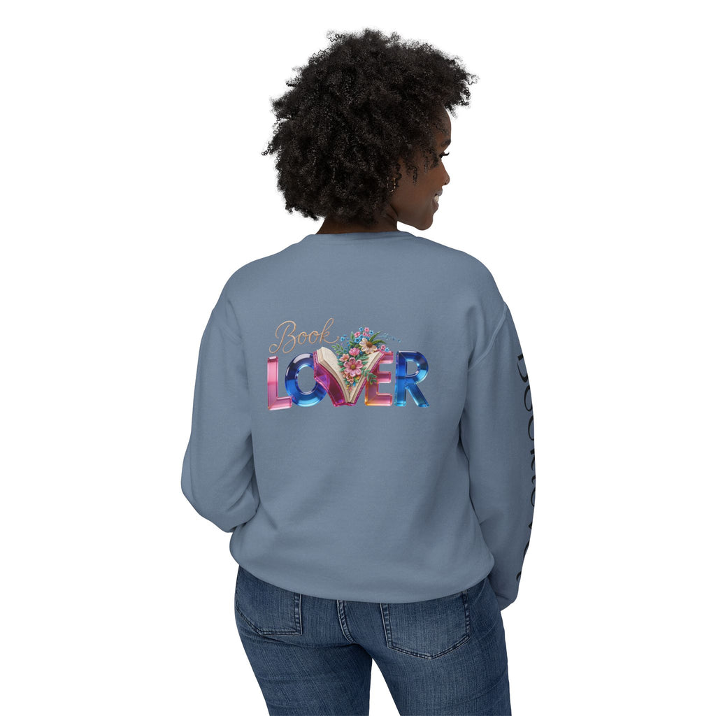 Book Lover Sweatshirt —  Typography Bookworm Pullover Printify