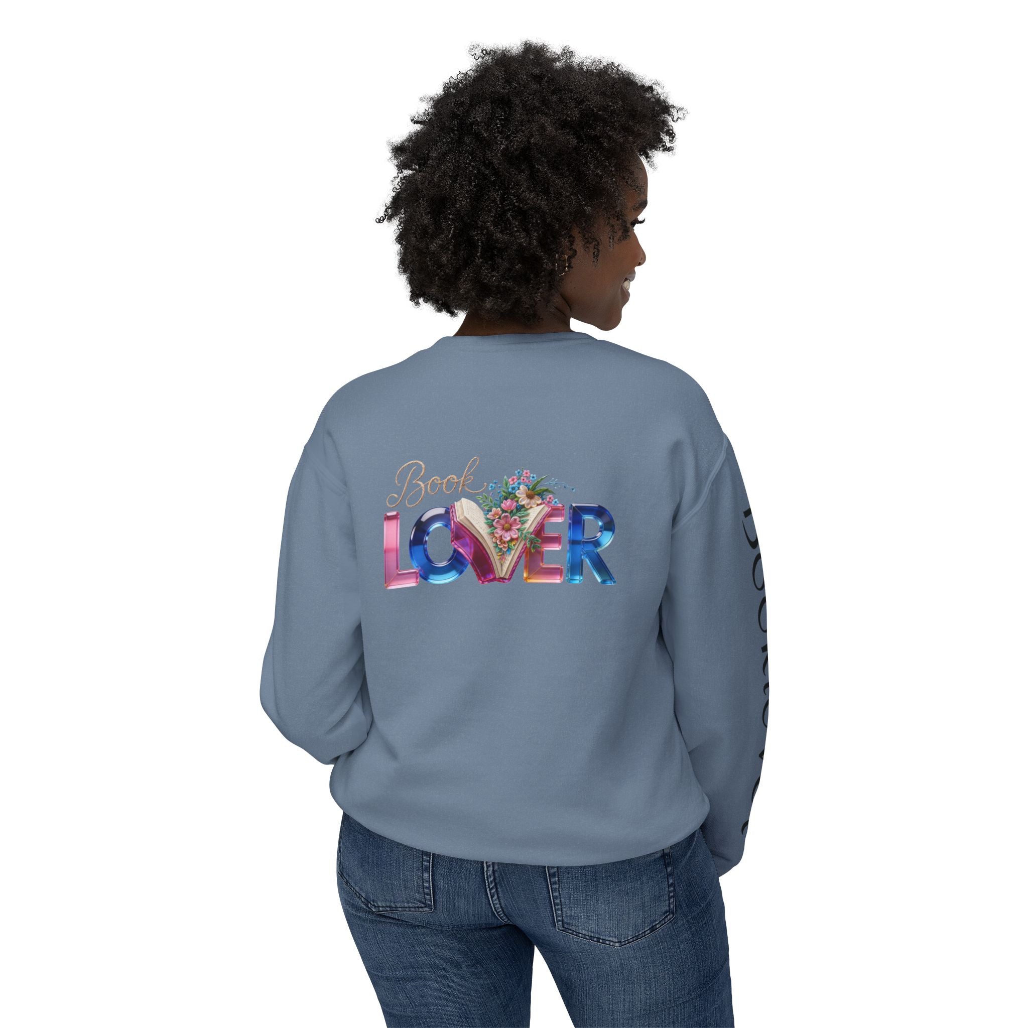 Book Lover Sweatshirt —  Typography Bookworm Pullover Printify