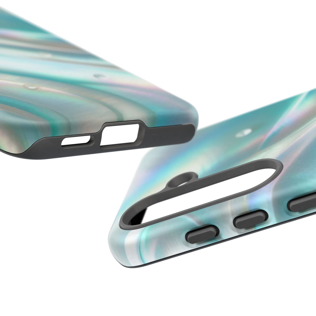 Iridescent Pearl Wave phone case | Tough Cases Printify