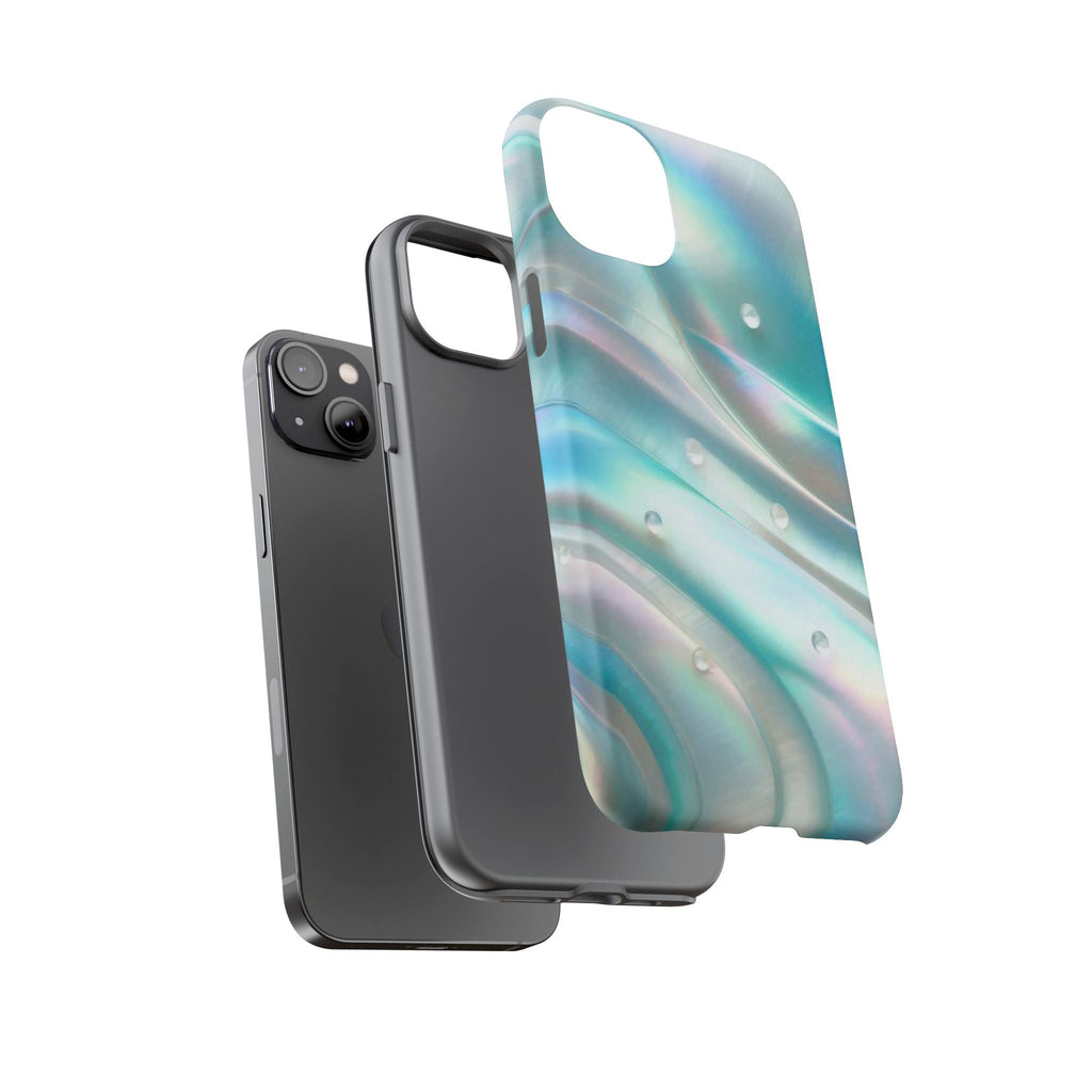 Iridescent Pearl Wave phone case | Tough Cases Printify