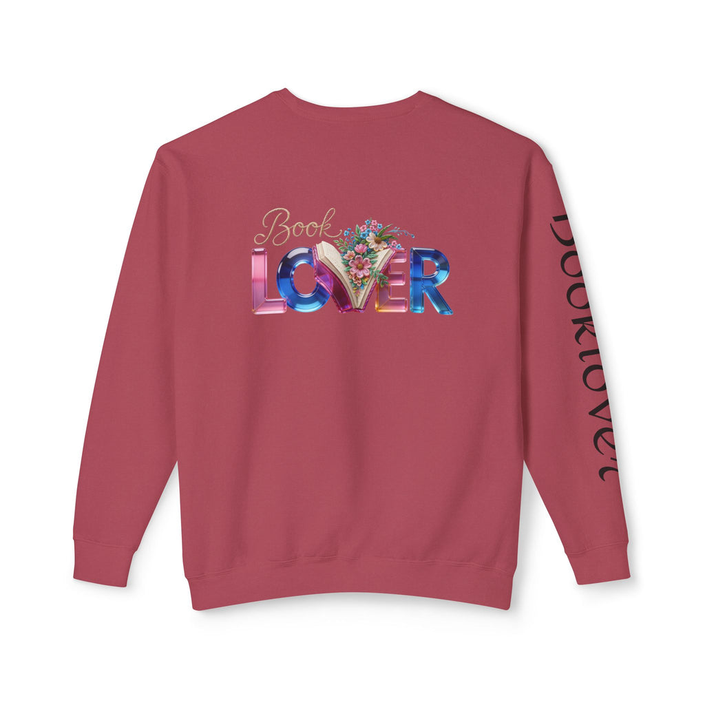 Book Lover Sweatshirt —  Typography Bookworm Pullover Printify