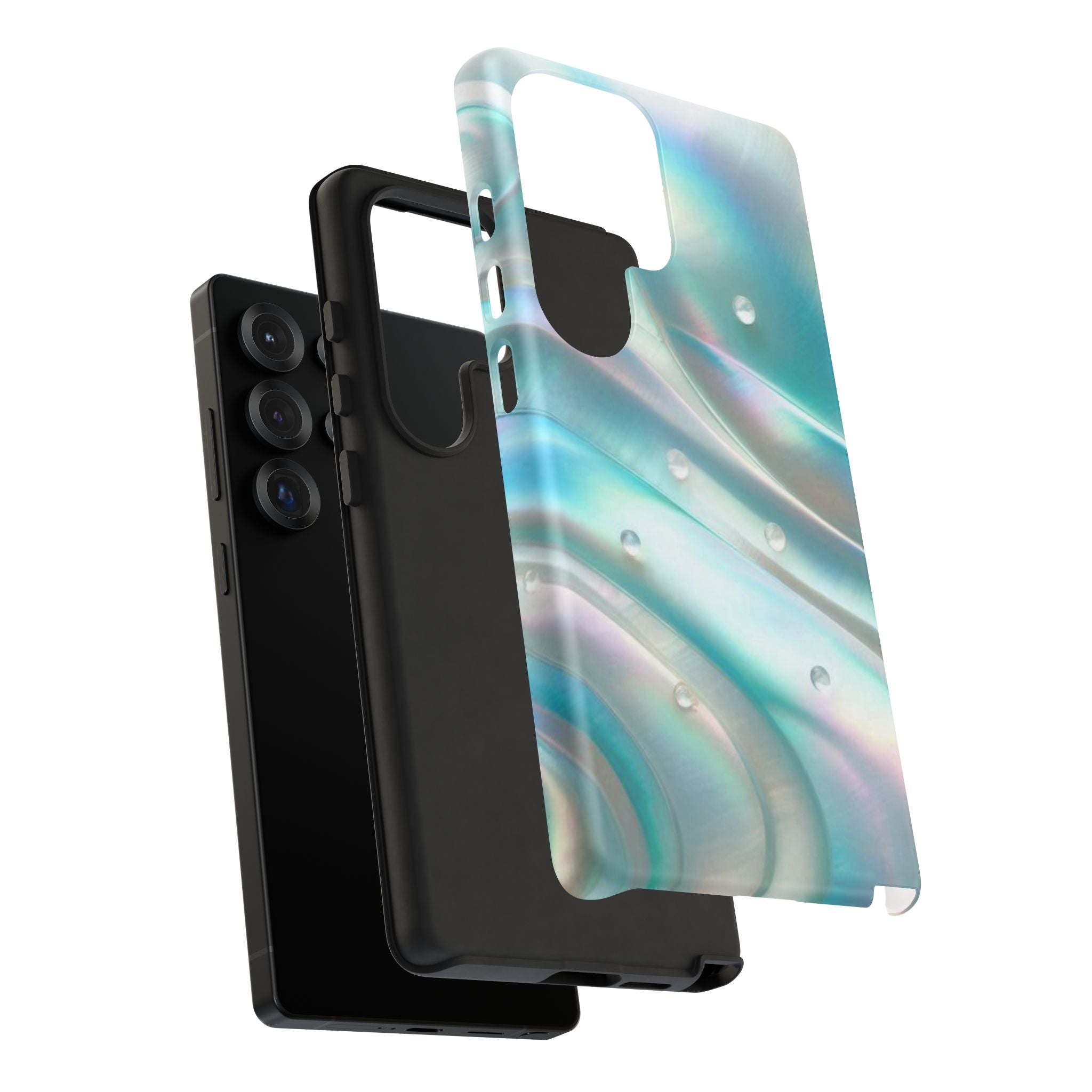 Iridescent Pearl Wave phone case | Tough Cases Printify