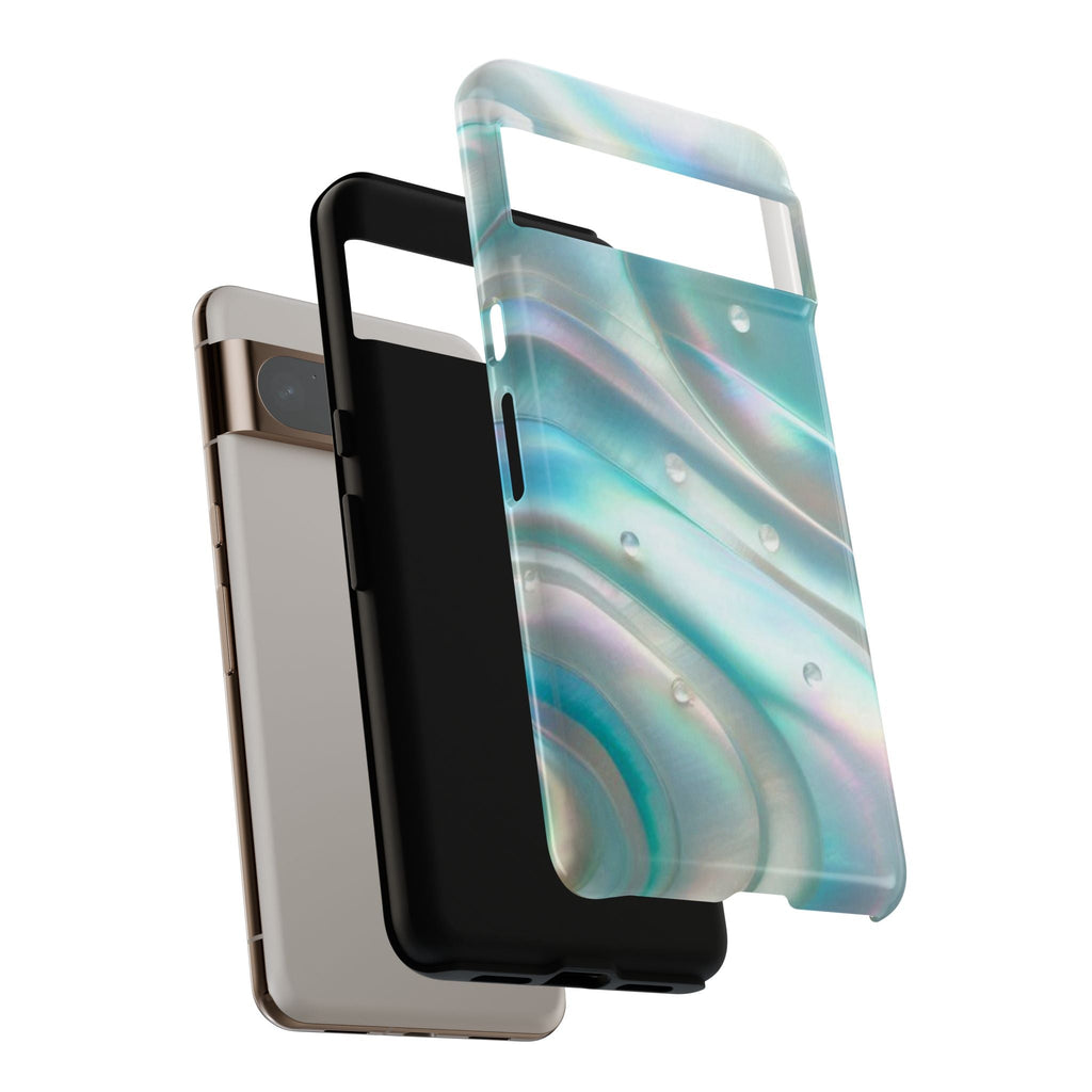 Iridescent Pearl Wave phone case | Tough Cases Printify