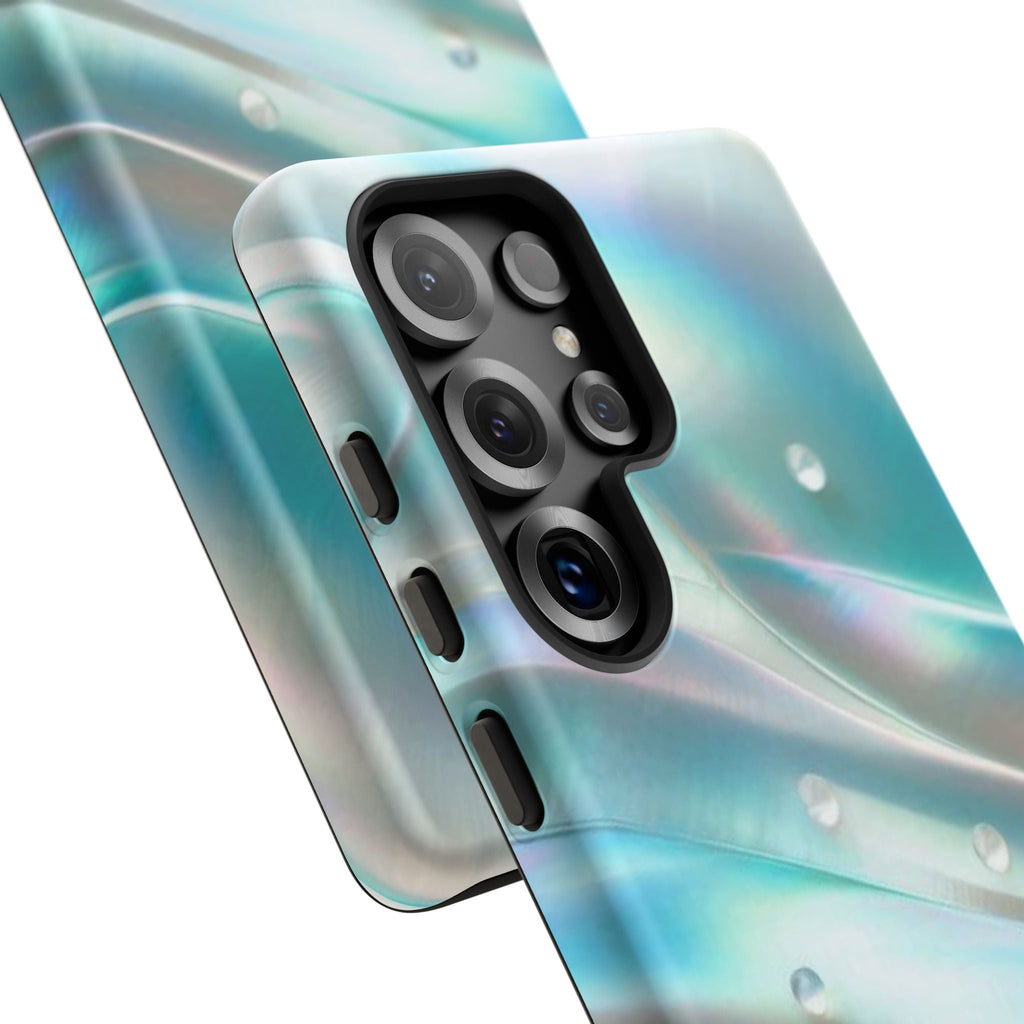 Iridescent Pearl Wave phone case | Tough Cases Printify