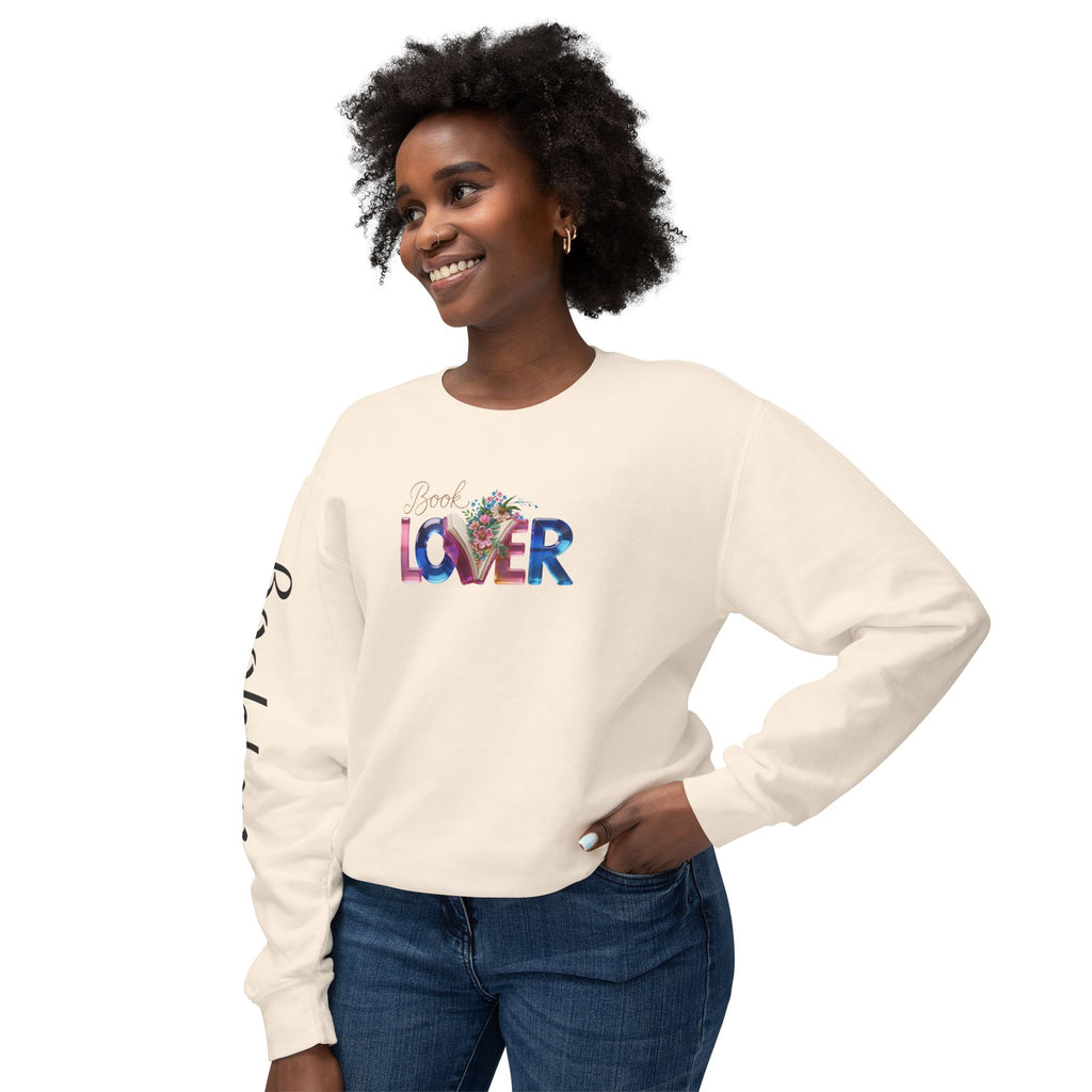 Book Lover Sweatshirt —  Typography Bookworm Pullover Printify