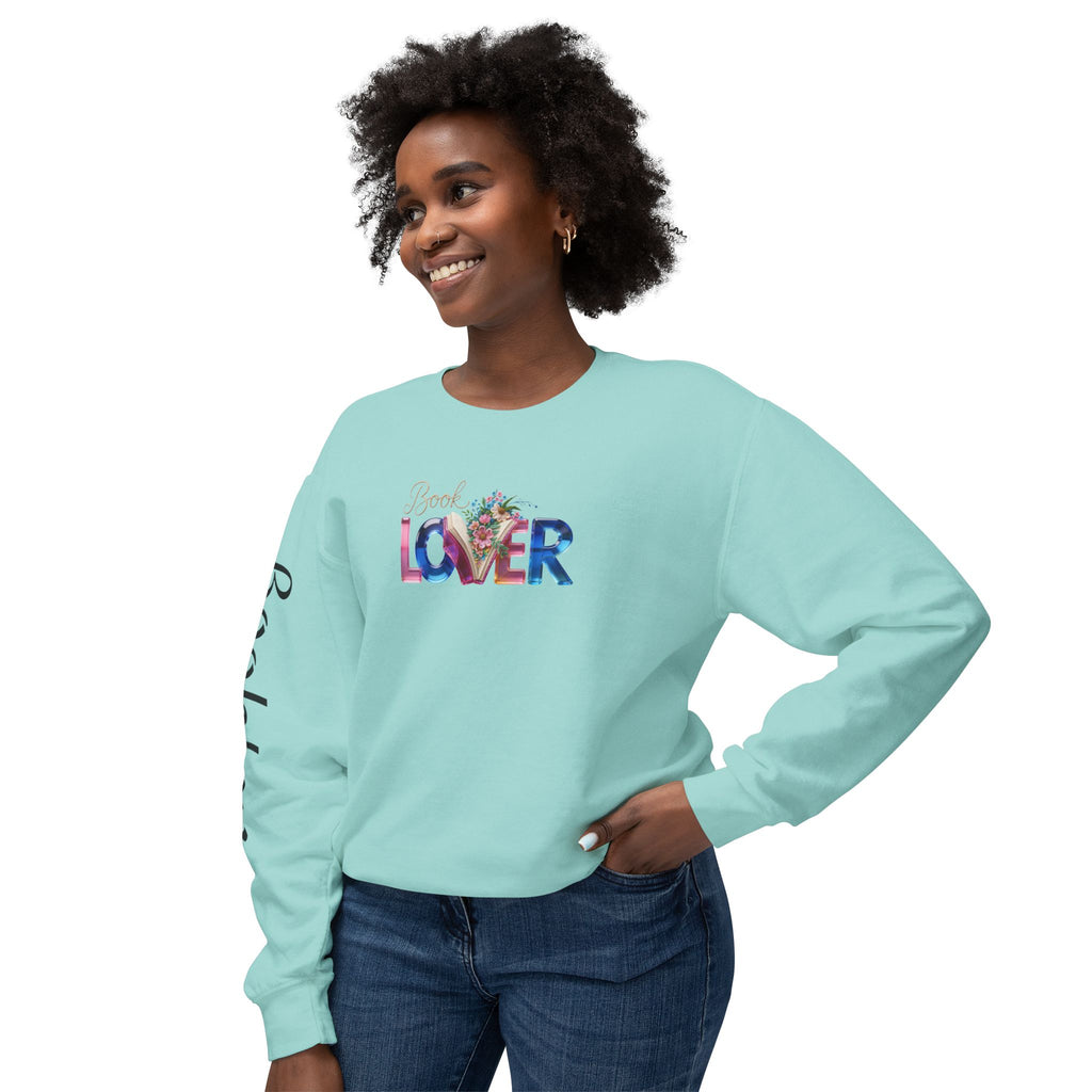 Book Lover Sweatshirt —  Typography Bookworm Pullover Printify
