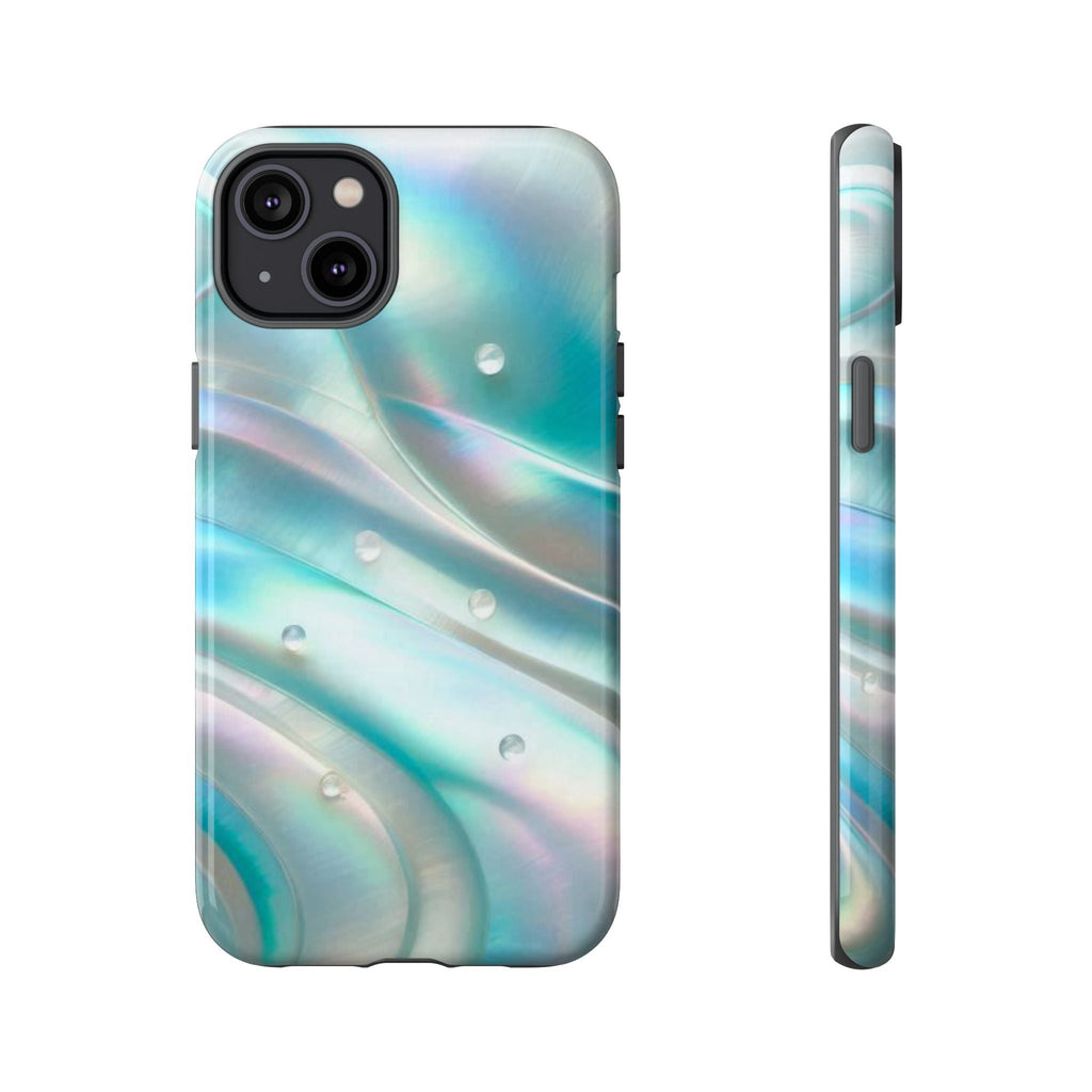 Iridescent Pearl Wave phone case | Tough Cases Printify