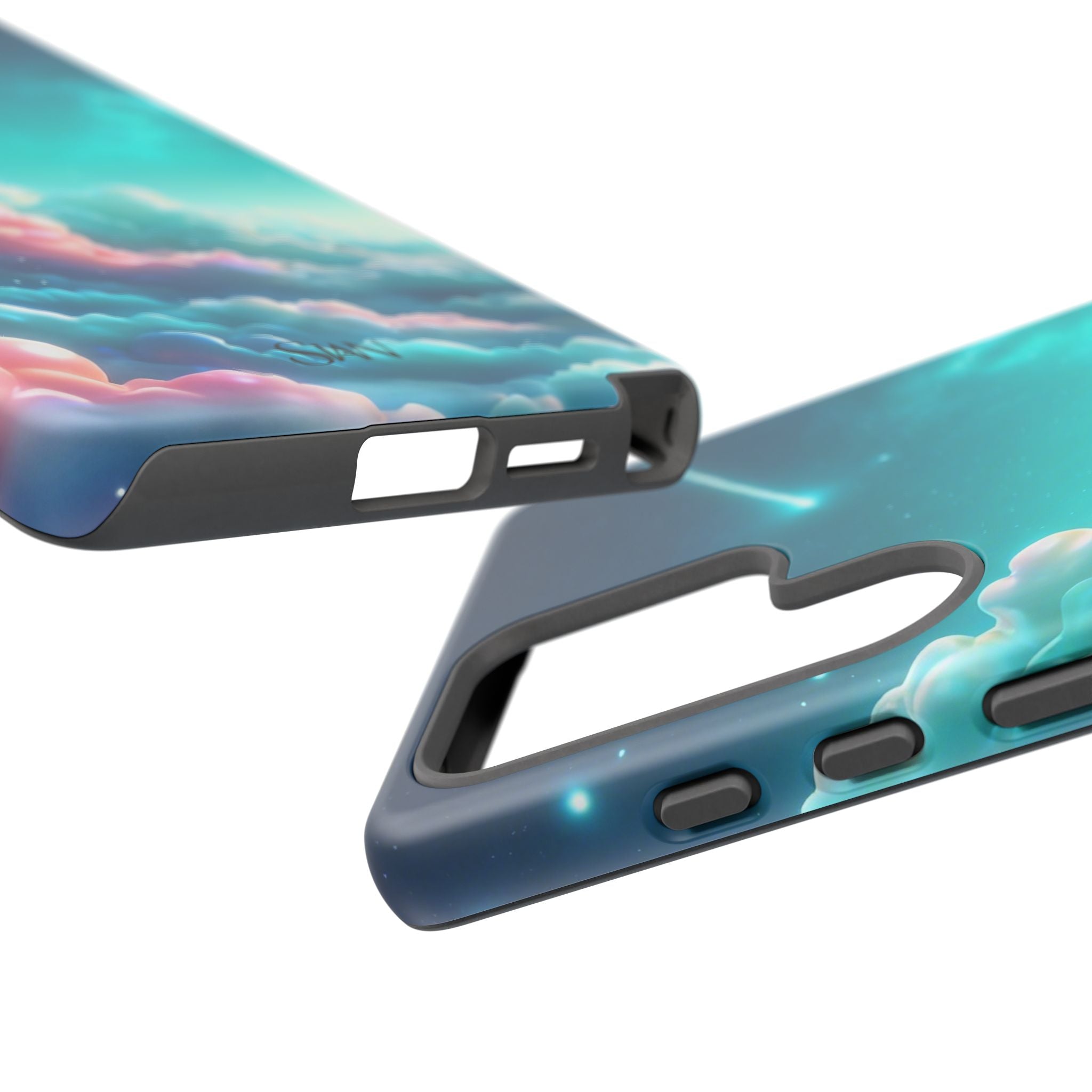 Dreamy Pastel Clouds with Shooting Star phone case Printify