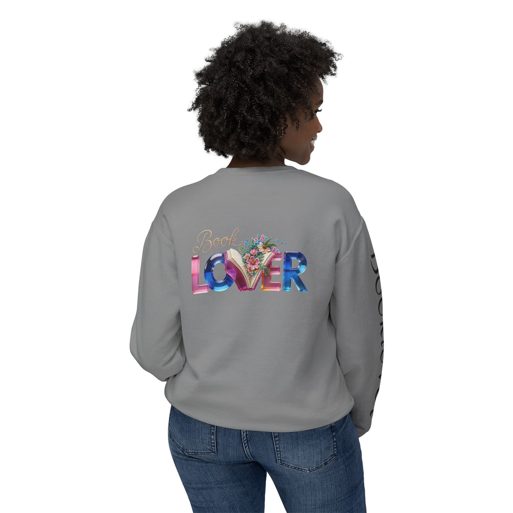 Book Lover Sweatshirt —  Typography Bookworm Pullover Printify