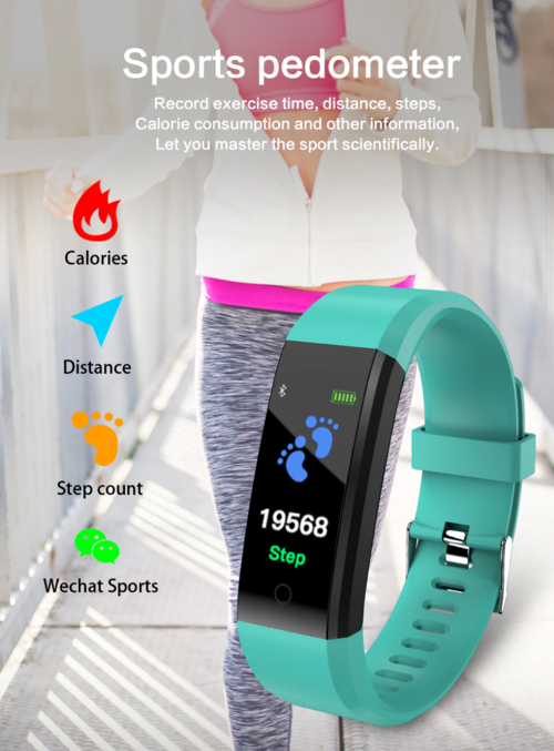 Smart Watch Fitness Activity Tracker Heart Rate For Women Men Oxygen
