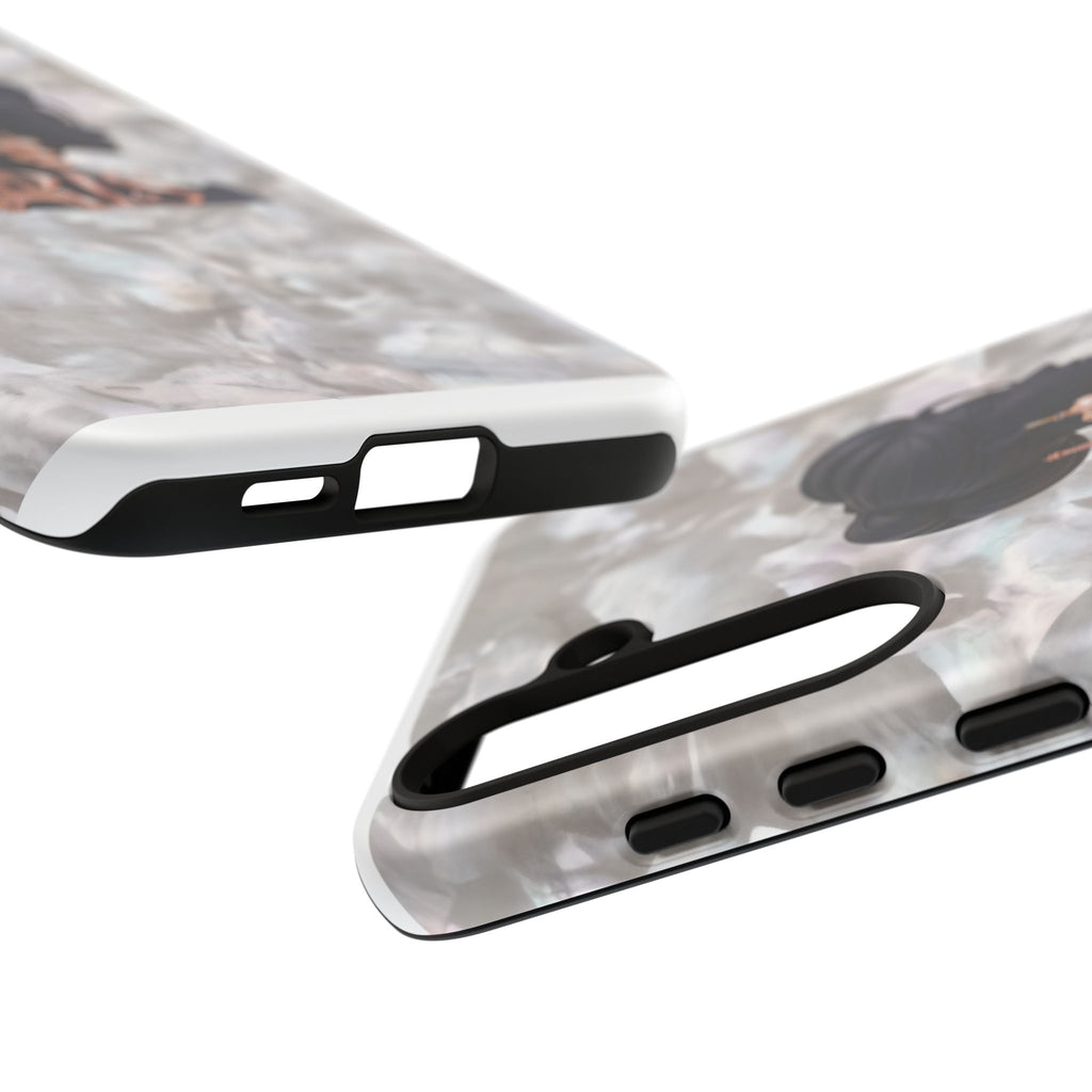 Paris Silhouette Pearl Phone Case — Tough Protective Smartphone Cover Printify