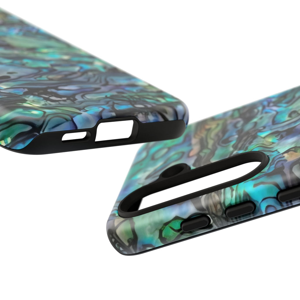 Abalone Shell Pattern Phone Case | Iridescent Ocean Swirl Protective Cover Printify