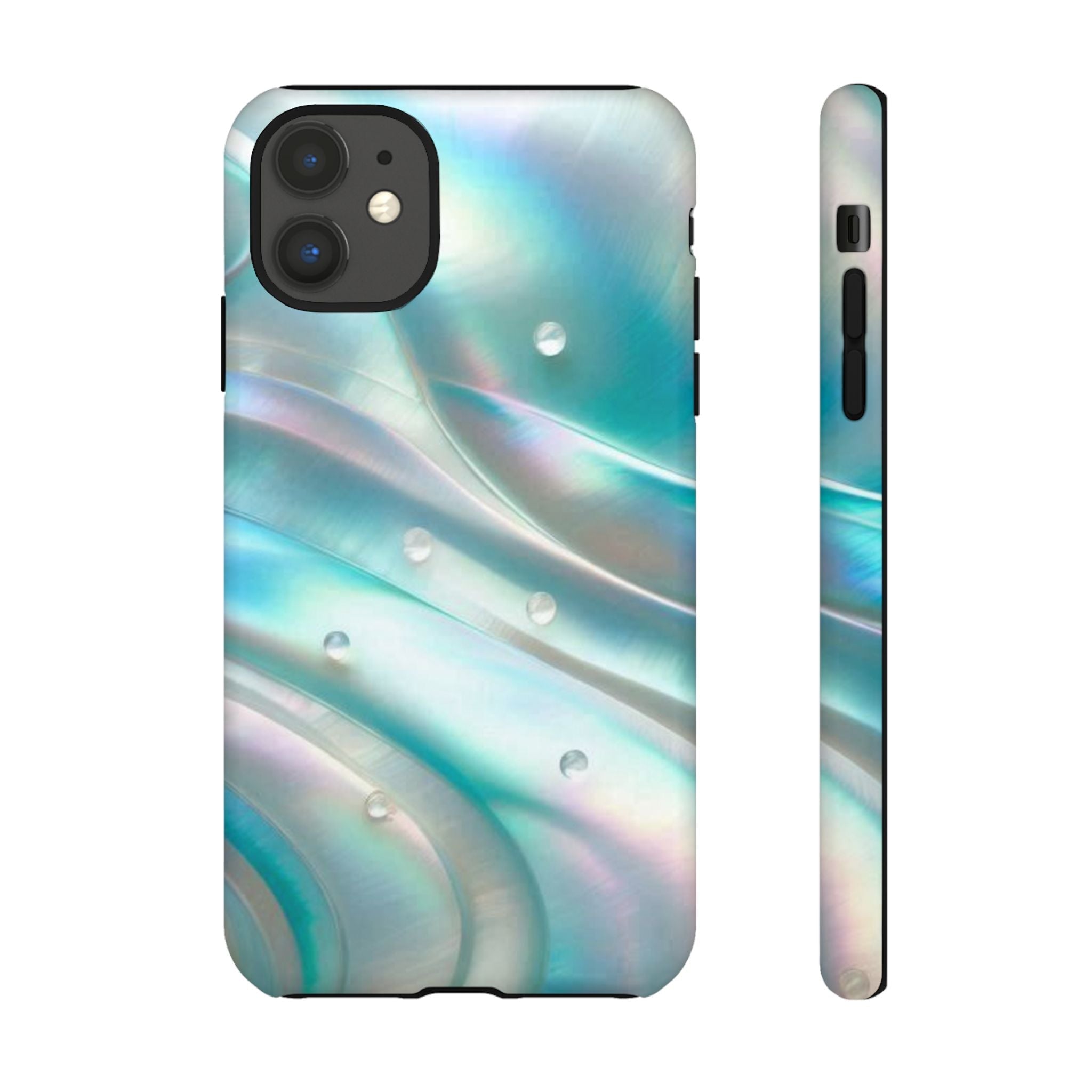 Iridescent Pearl Wave phone case | Tough Cases Printify