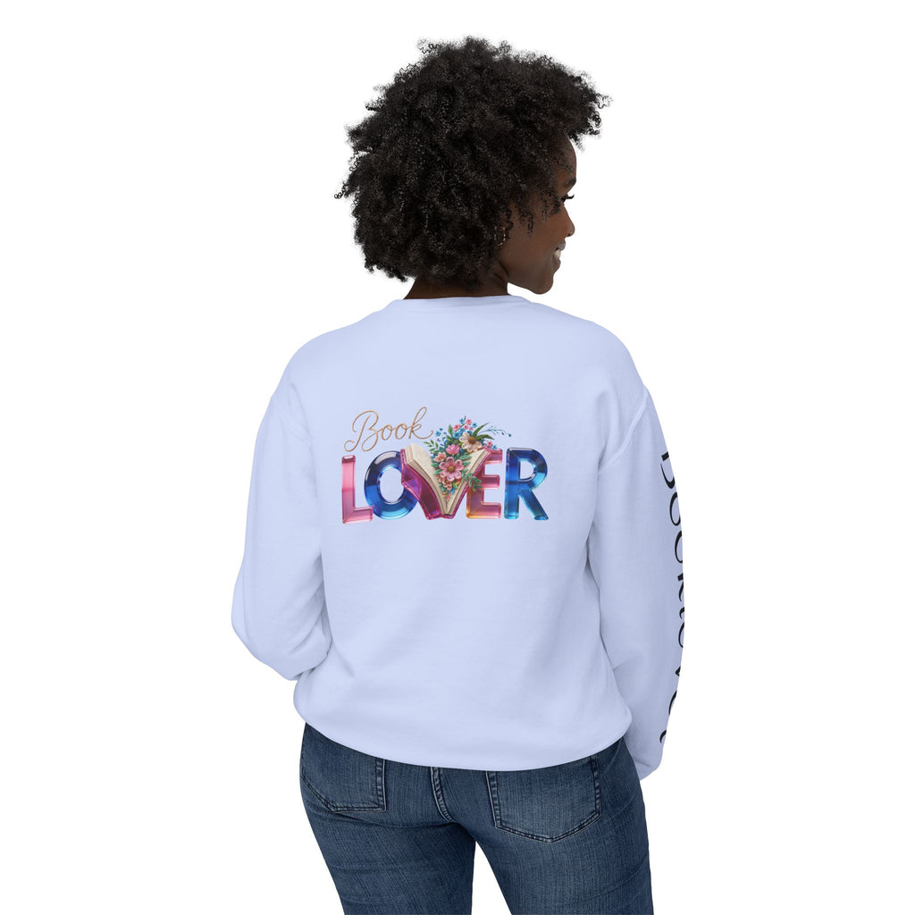 Book Lover Sweatshirt —  Typography Bookworm Pullover Printify
