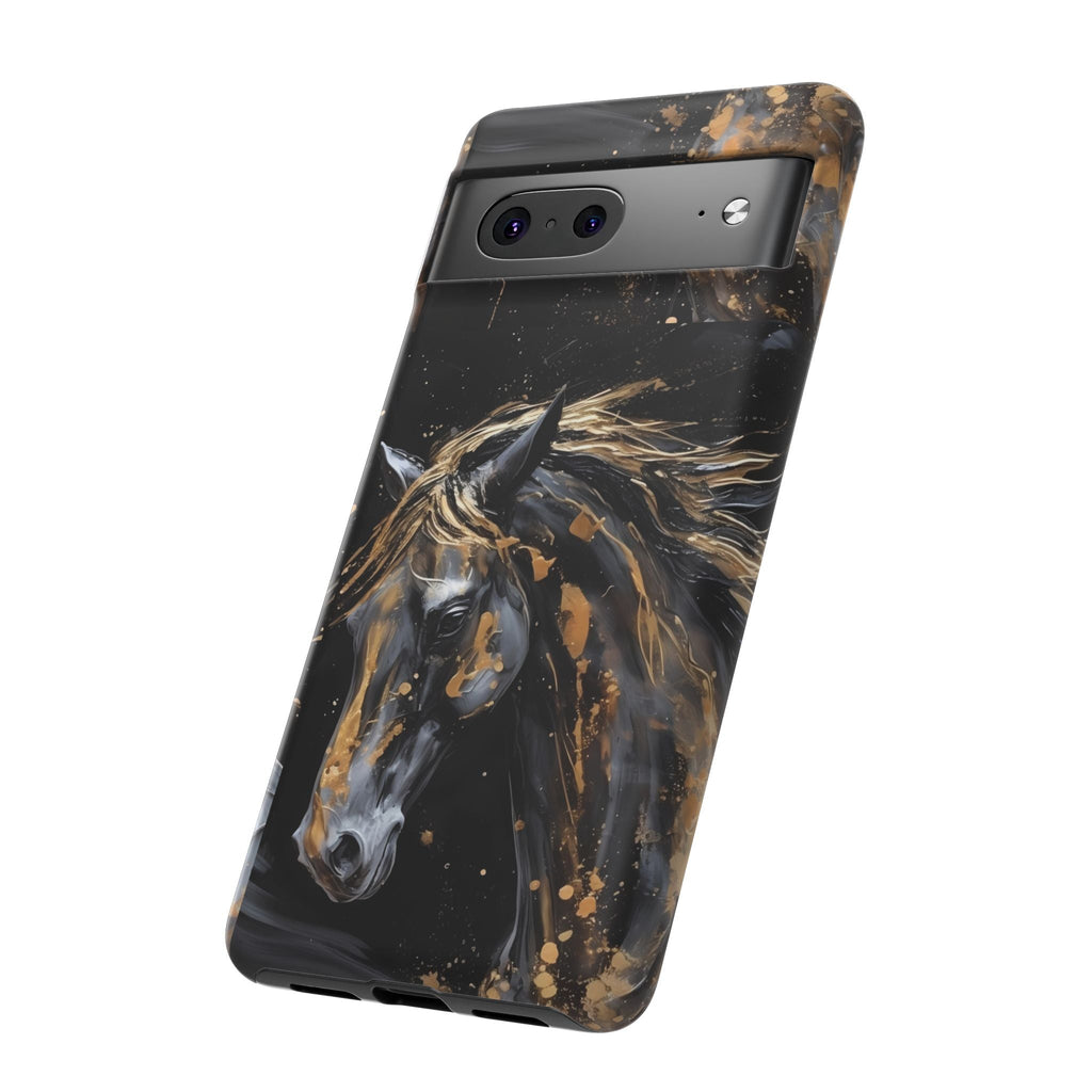 Golden Paint Horse Phone Case | Tough Case Printify