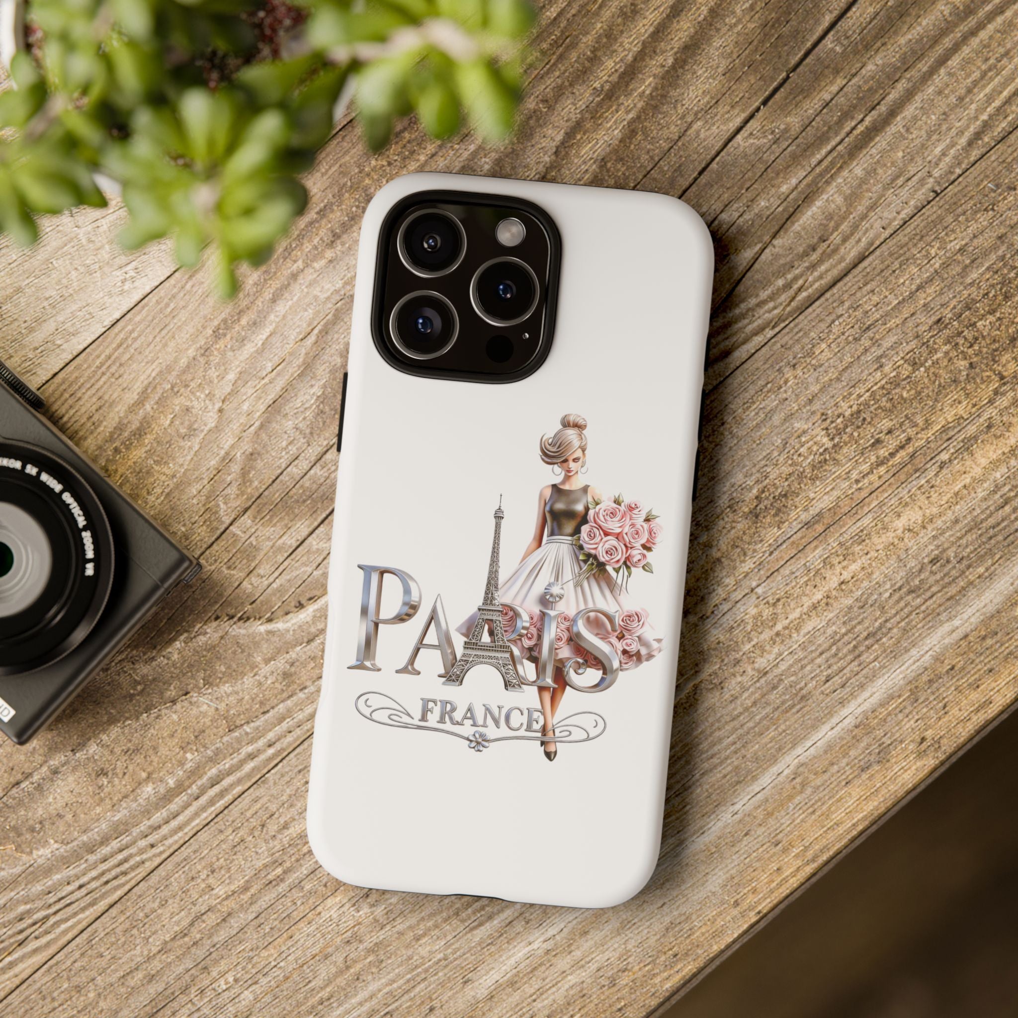 Phone Case | Eiffel Tower Floral Fashion Design Printify
